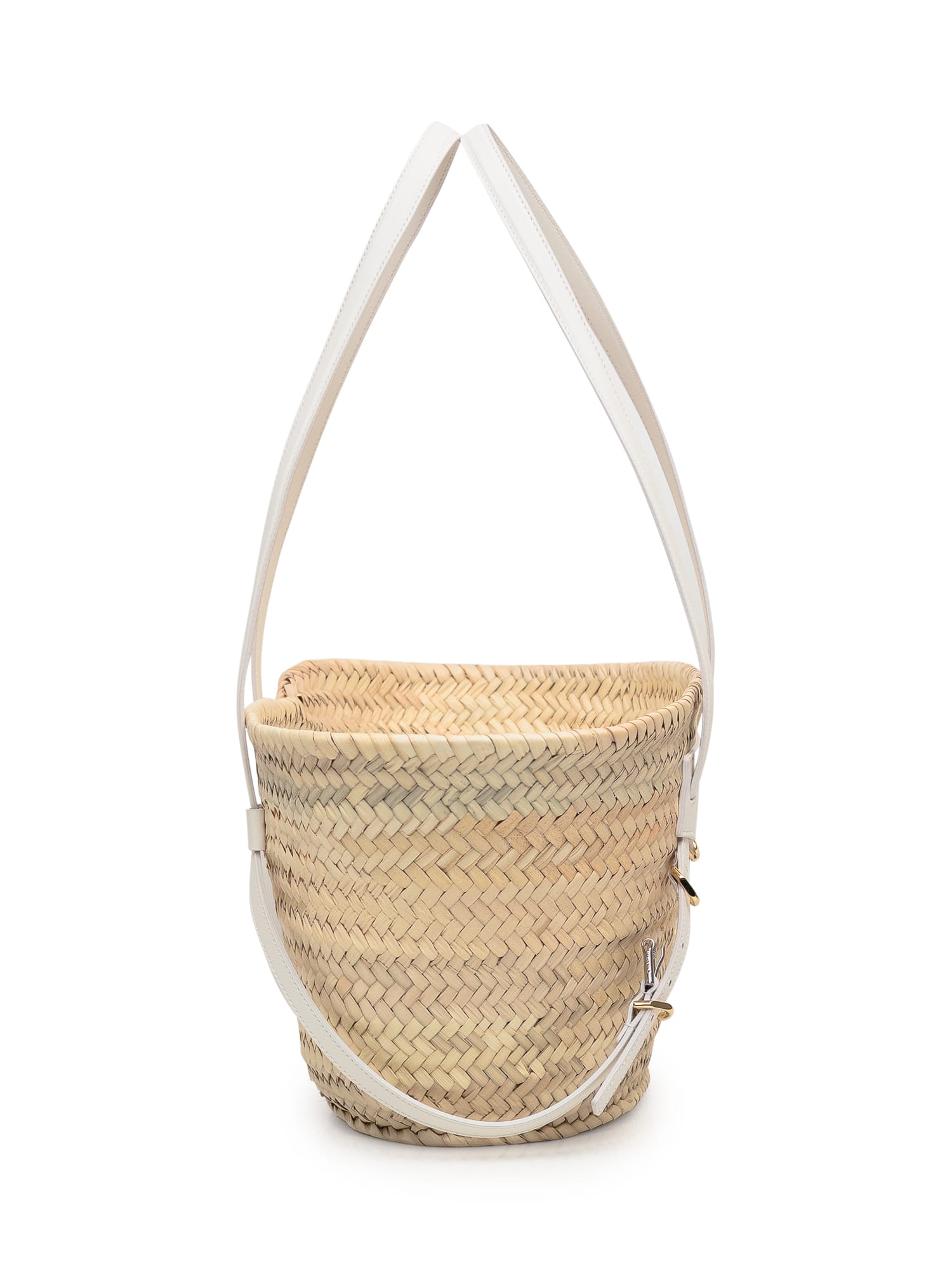 Shop Givenchy Voyou Basket Small Bag In Ivory