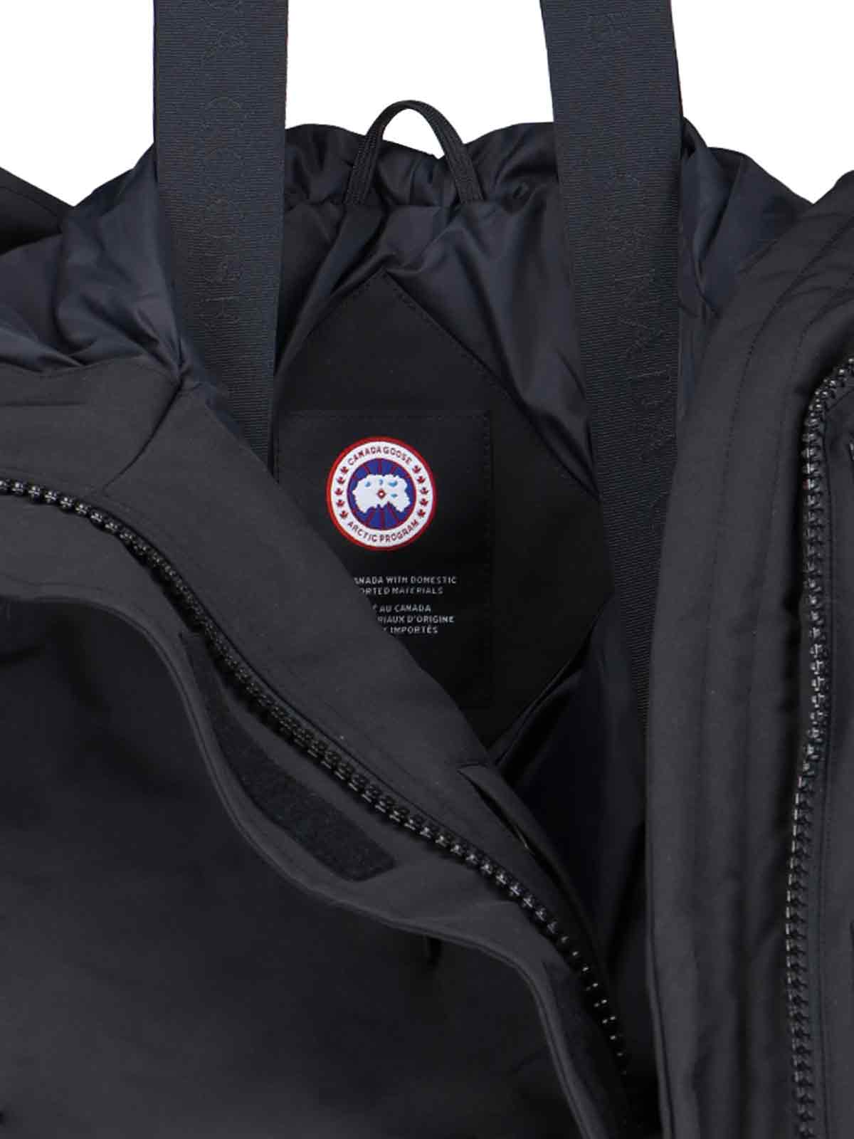 Shop Canada Goose Long Parka Mystique In Nero