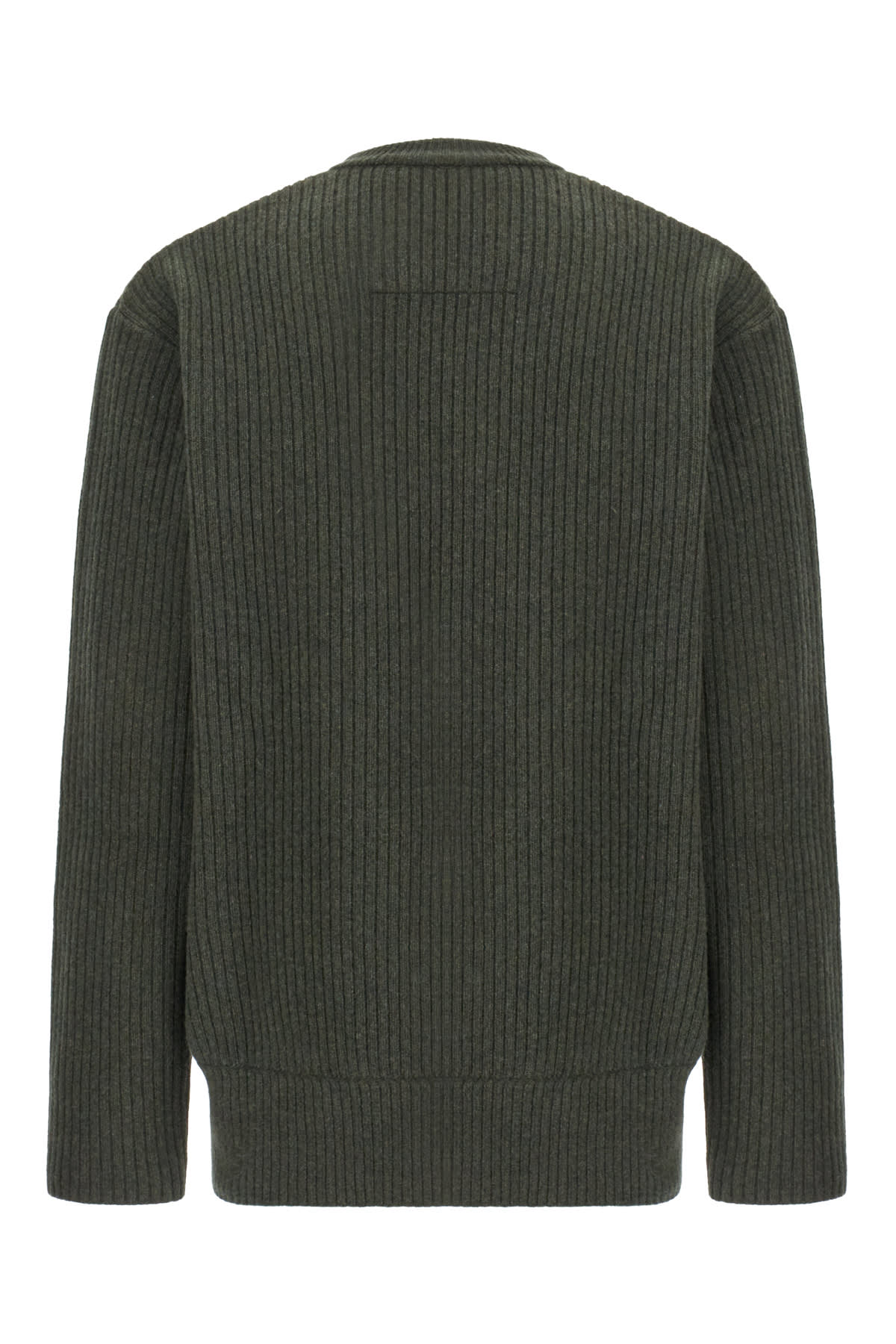 Shop Givenchy Military Green Wool Oversize Sweatshirt In 309