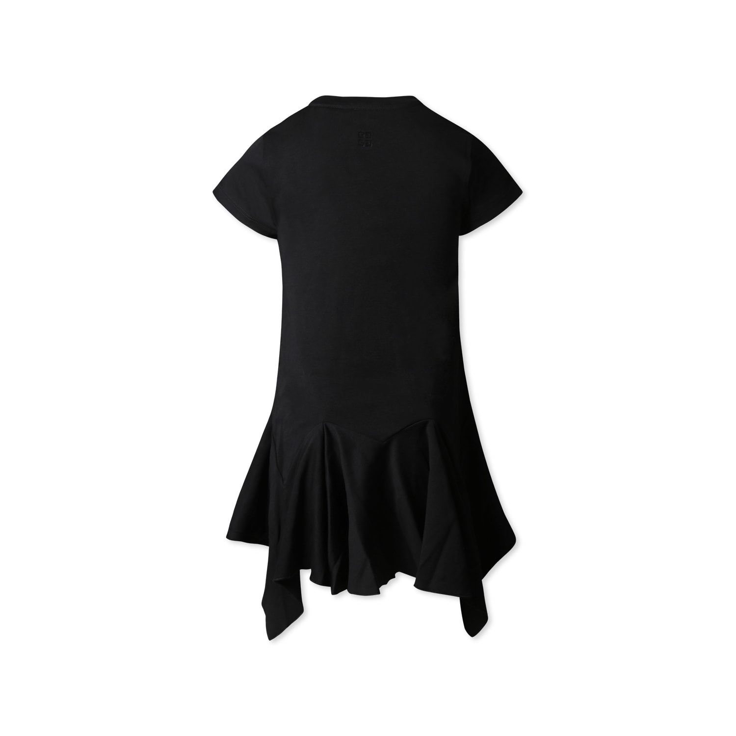 Givenchy Black Dress For Girl With Logo In Black