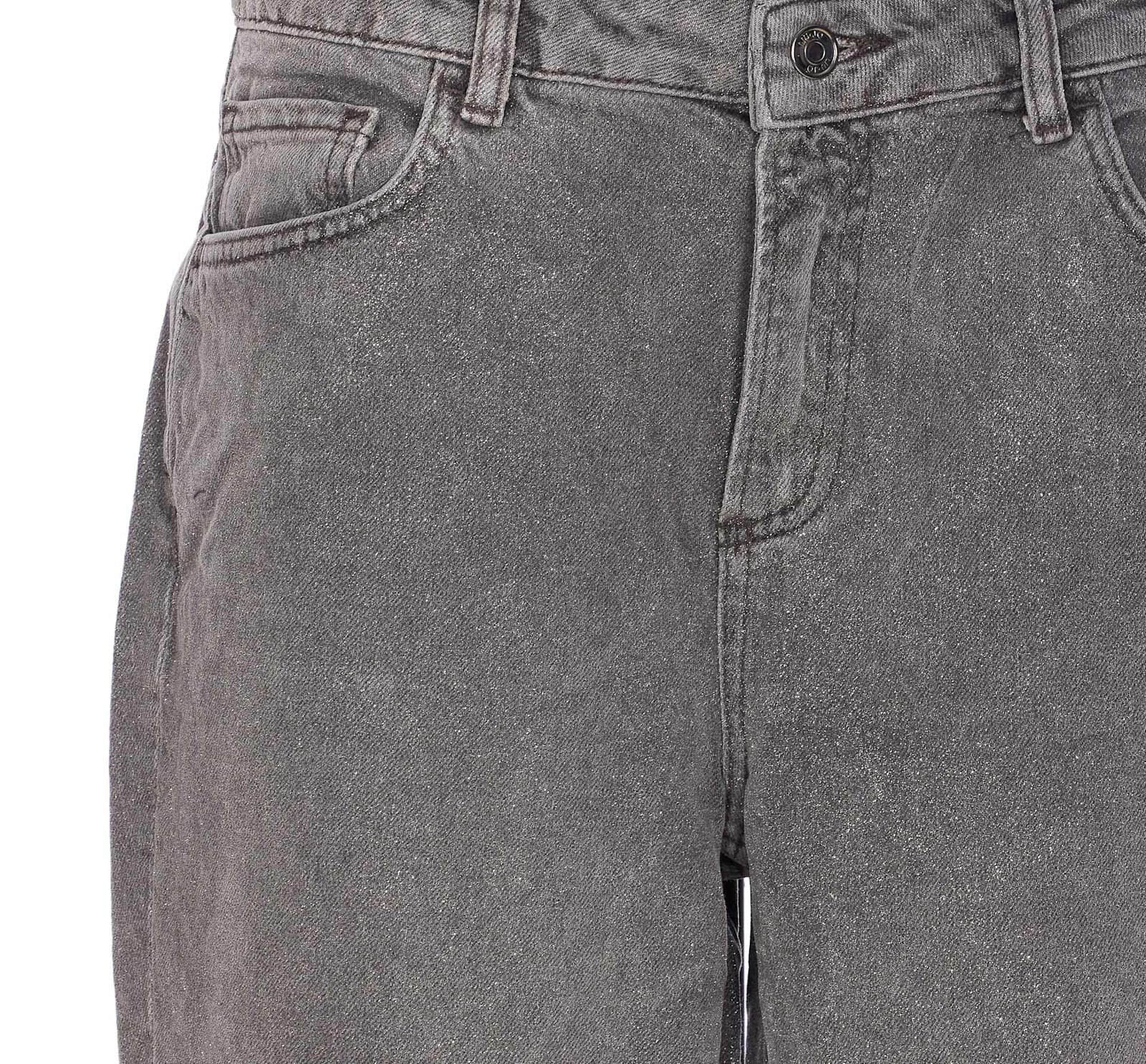 Liu •jo Liu Jo High Waist Black Jeans With Rolled Cuffs In Brown