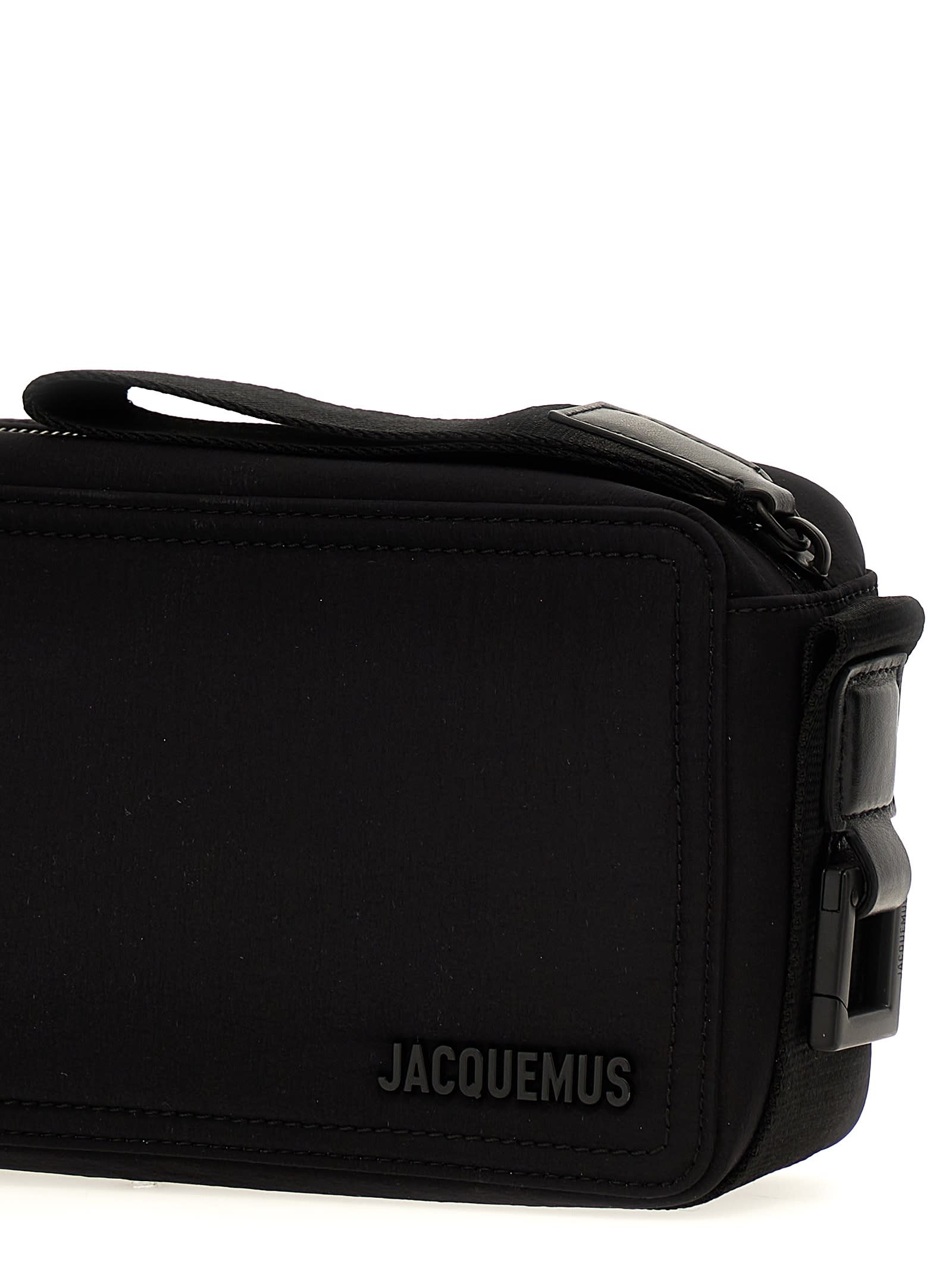 Shop Jacquemus Le Cuerda Horizontal Crossbody Bag In Black