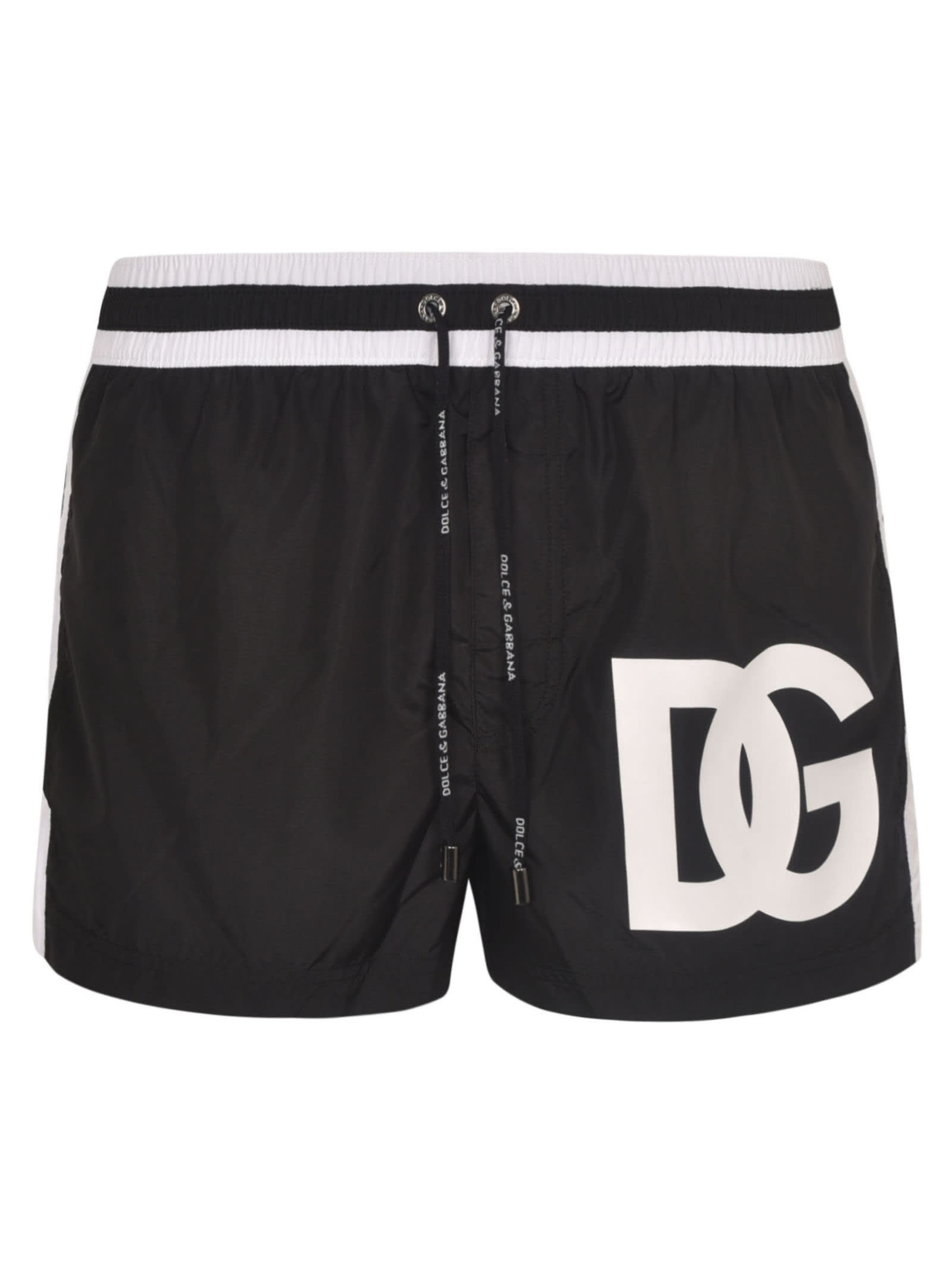 Dolce & Gabbana Drawstring Waist Logo Boxer Shorts