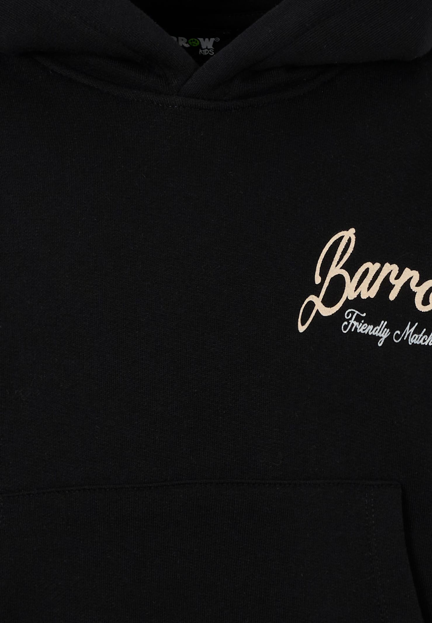 Barrow Black Sweatshirt For Kids With Three Bears In Black