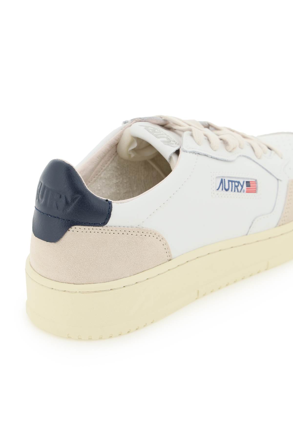 Shop Autry Medalist Suede Sneakers In White