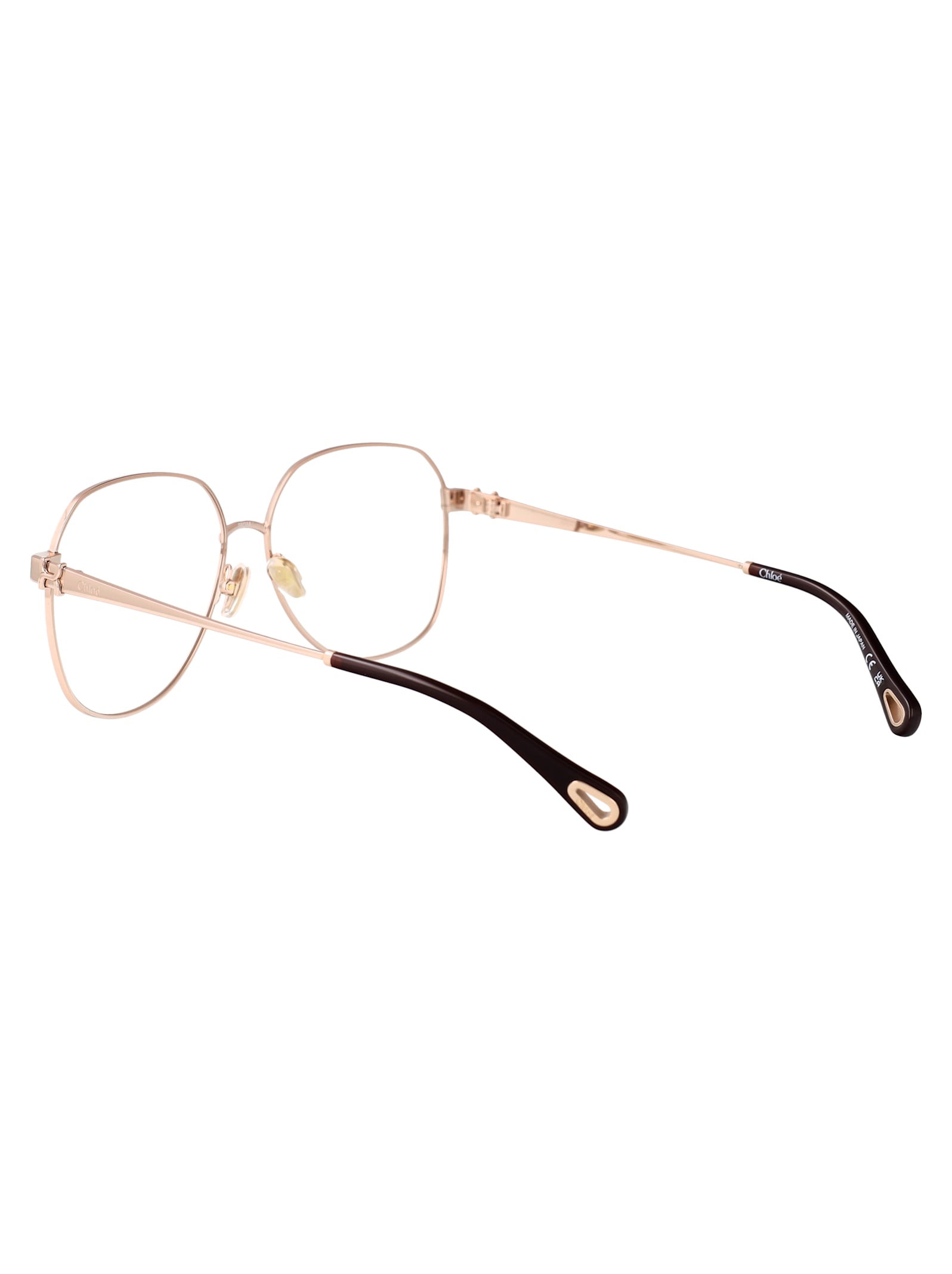 Chloé Ch0307o Glasses In Gold-gold-transparent
