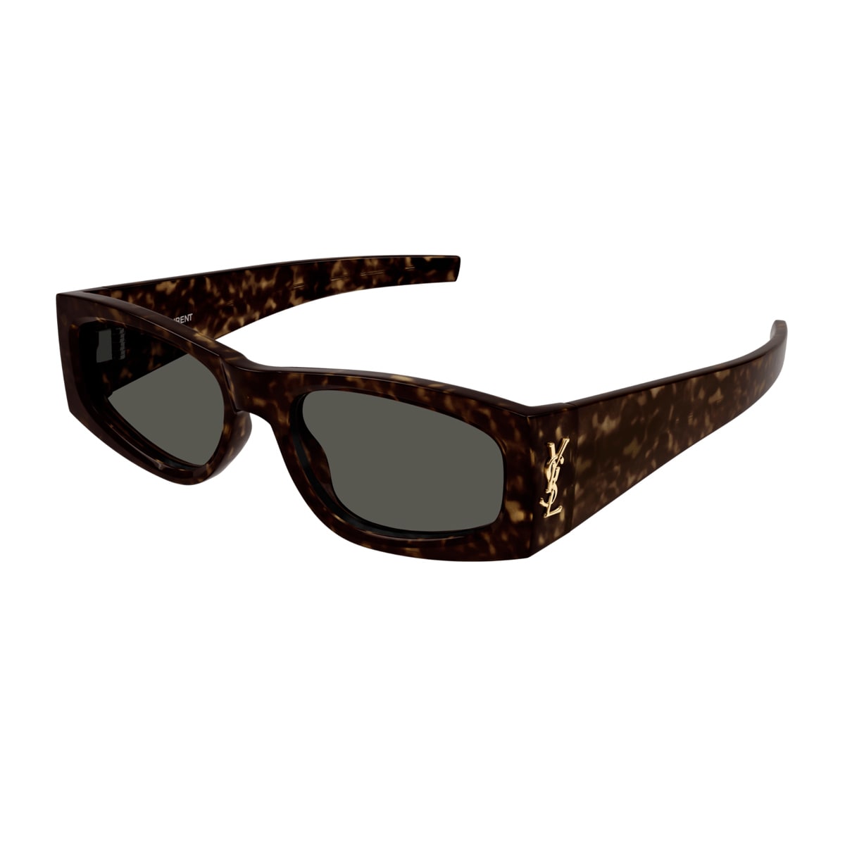 Saint Laurent Sl M140 Linea Monogram 003 Havana Grey Sunglasses In Brown