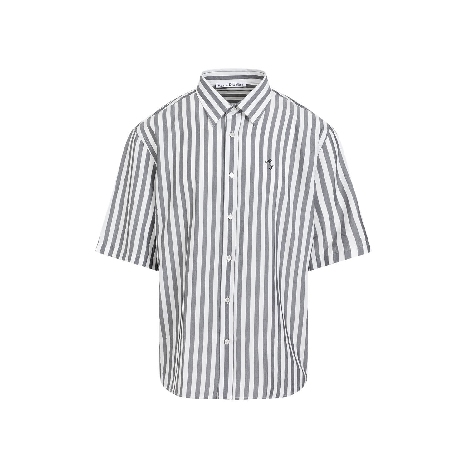 Shop Acne Studios Viscose Shirt In White