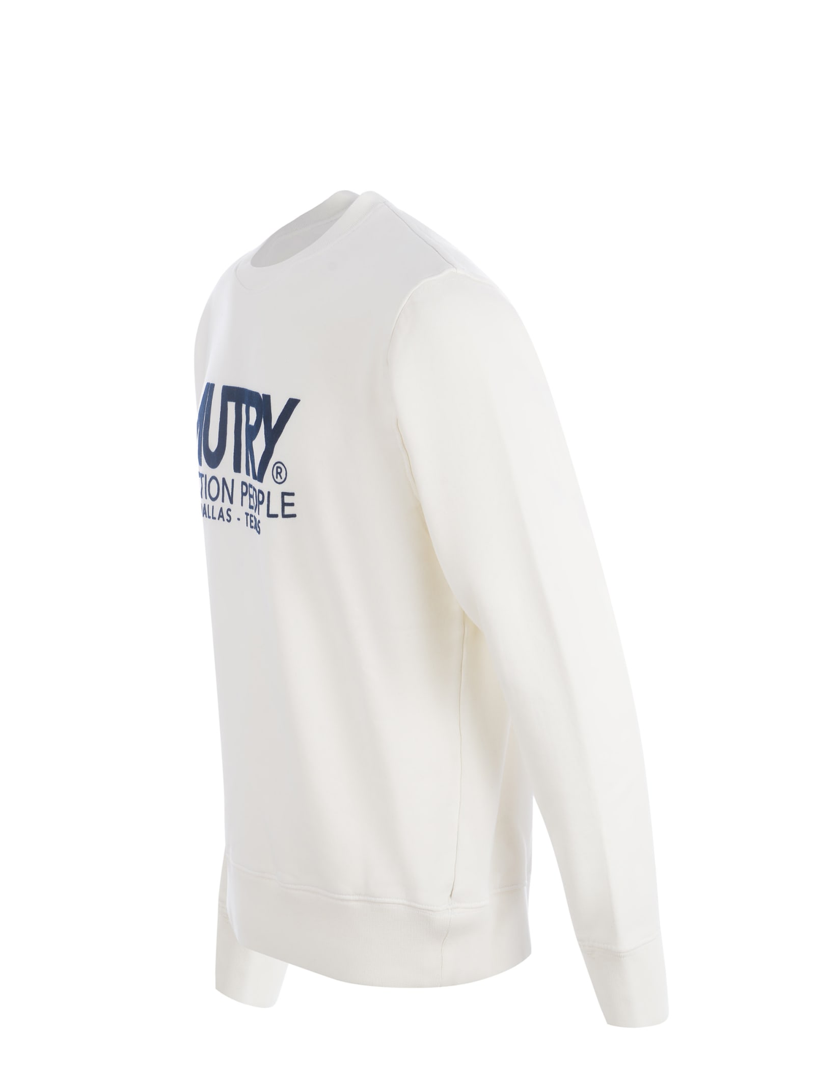 Shop Autry Sweatshirt  In Cotton In Bianco