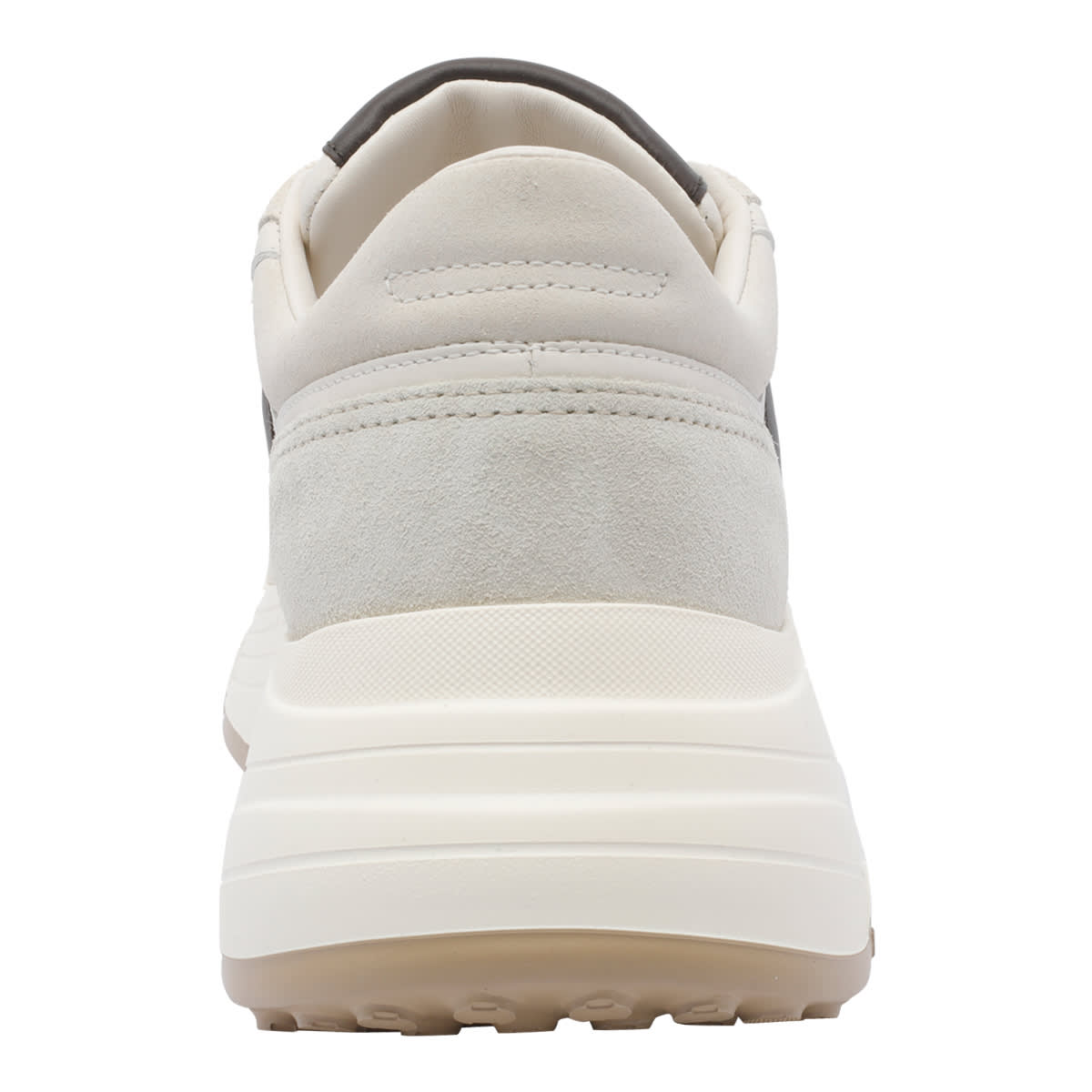 Hogan Ivory Suede And Nappa Leather Low-top Sneakers In White