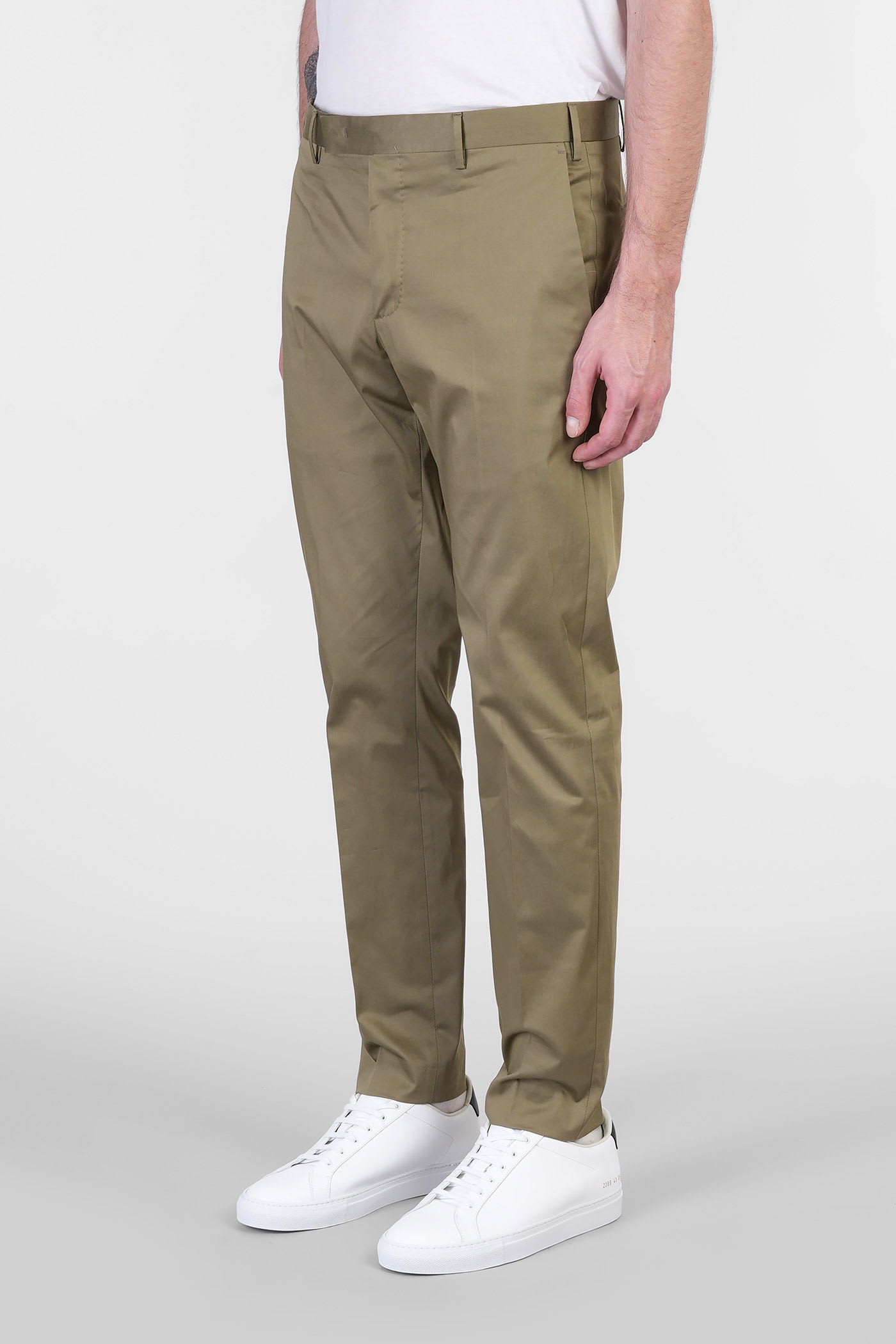 Pt Torino Nu68 Pants In Green Cotton
