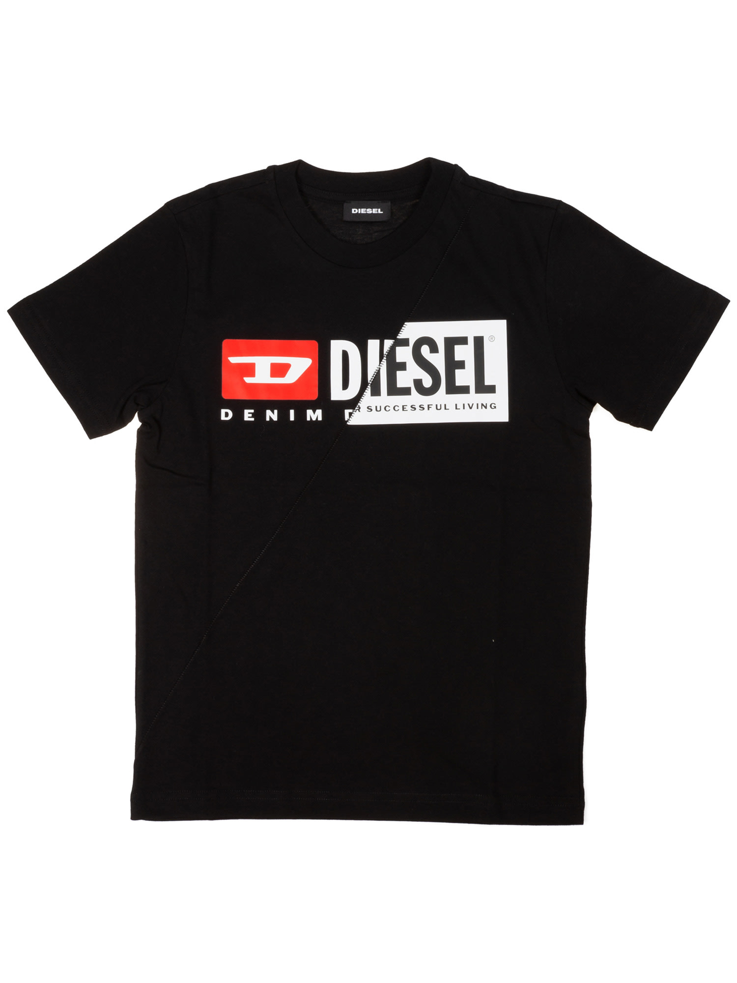 Diesel Kids' T-shirt Tdiegocuty In Nero