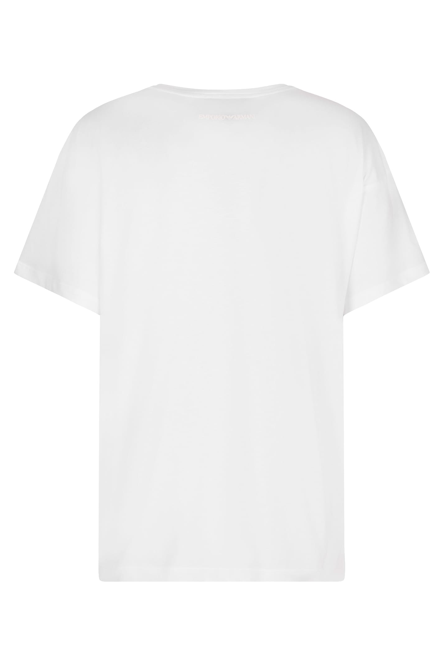 Emporio Armani Women's Printed Cotton T-shirt In White