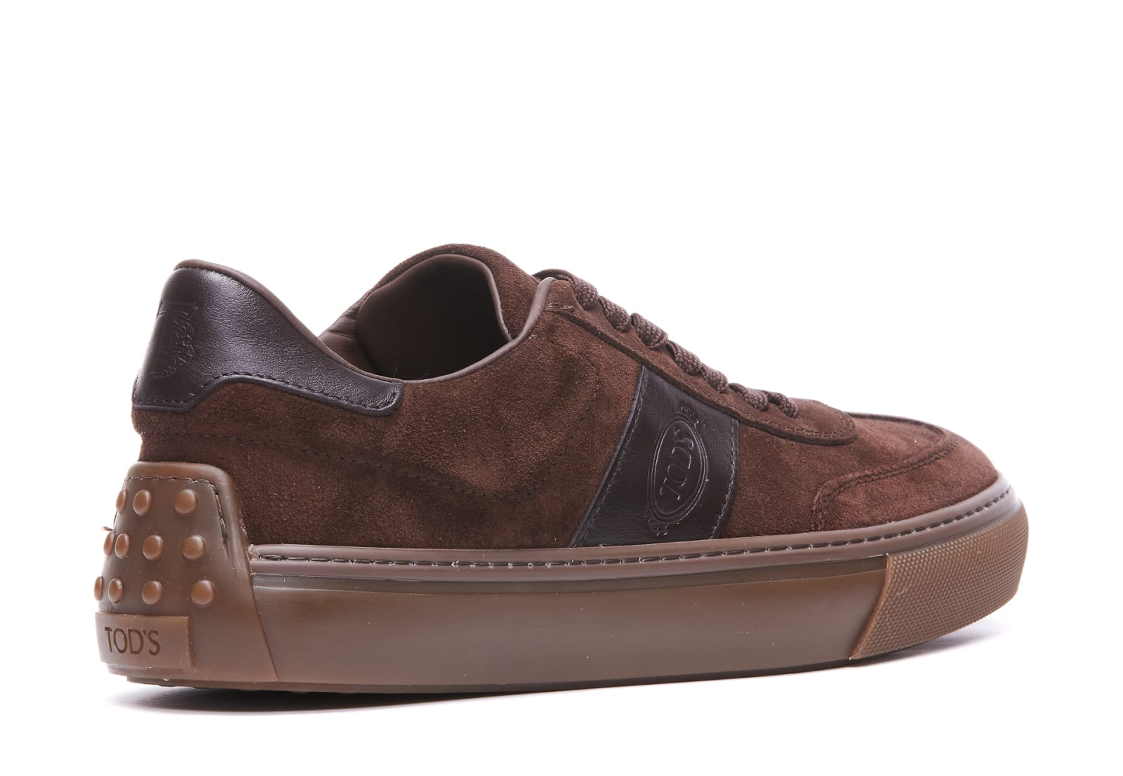 Shop Tod's Sneakers In Marrone