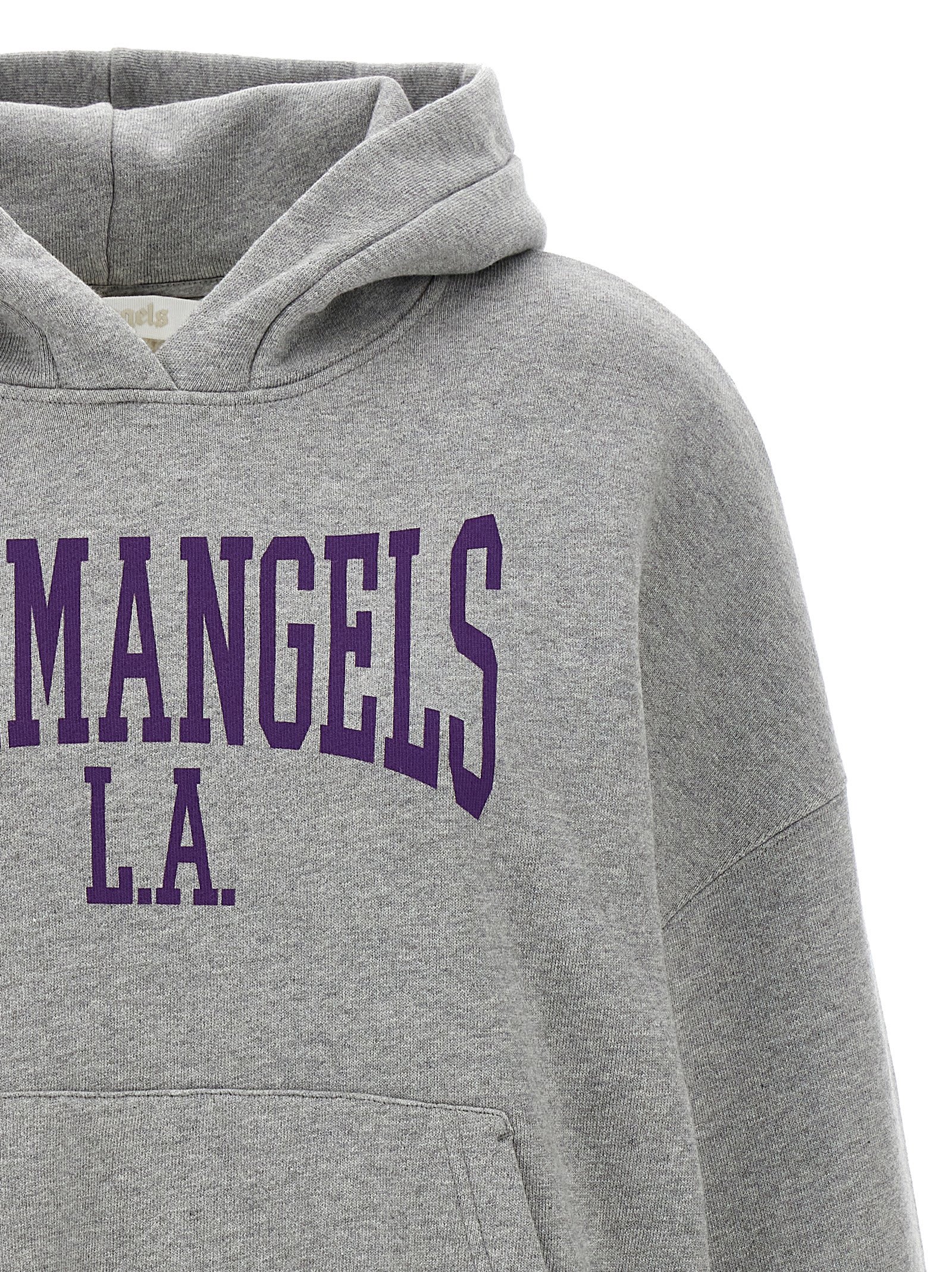 Shop Palm Angels College Classic Hoodie In Gray