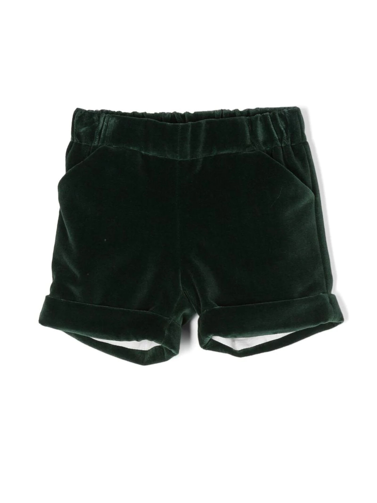 La stupenderia Green Cotton Shorts