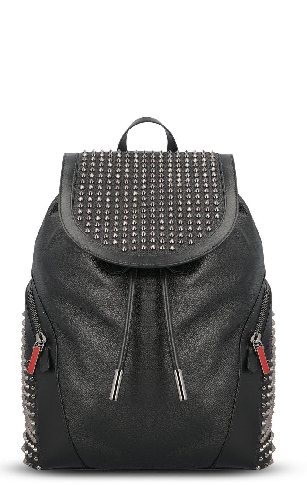 Funky Spiked Drawstring Backpack