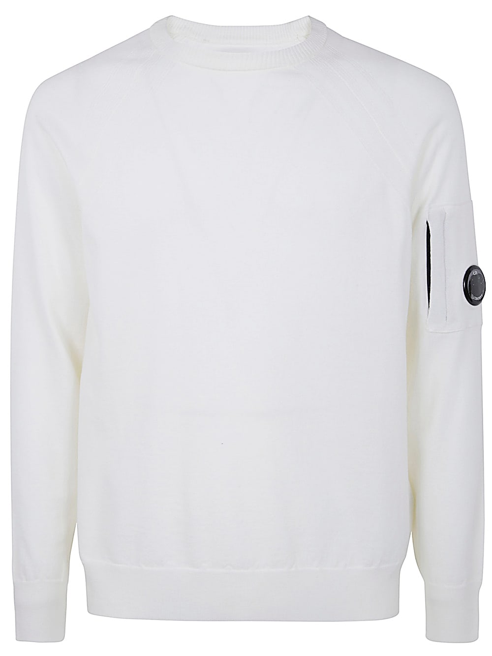 Shop C.p. Company Crewneck In Gauze White