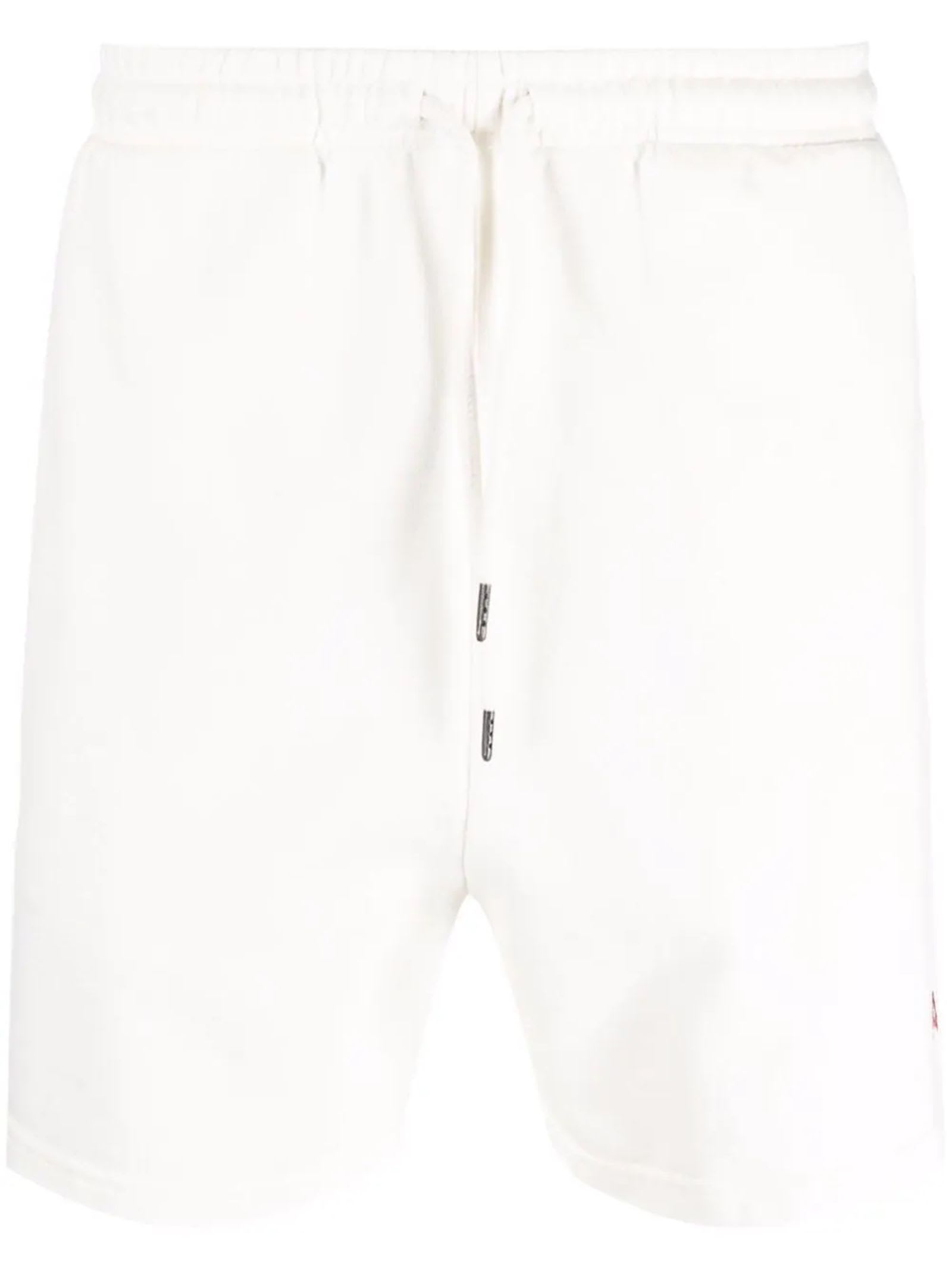 FourTwoFour on Fairfax White Cotton Shorts