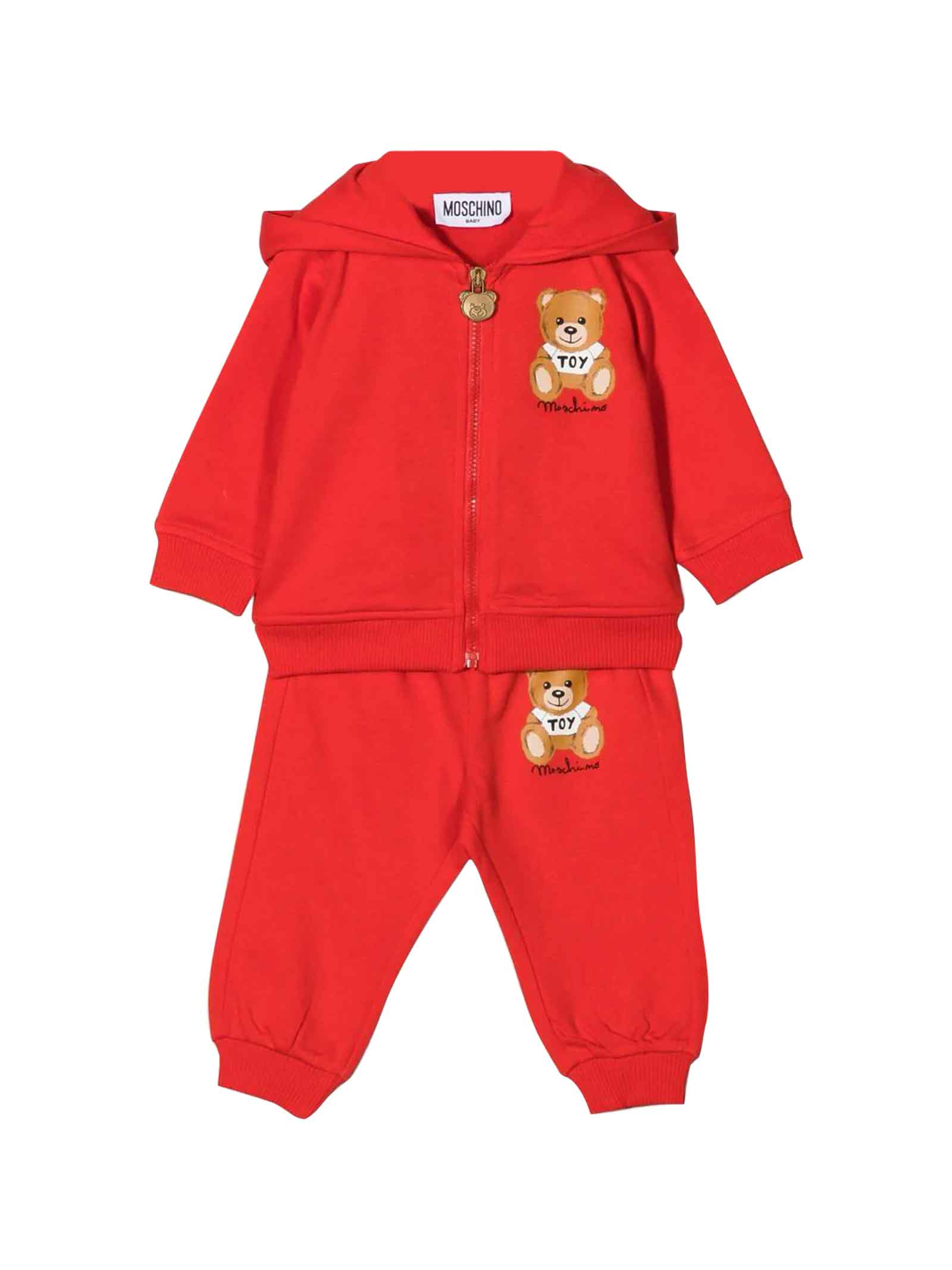 Moschino Red Jumpsuit Baby Unisex