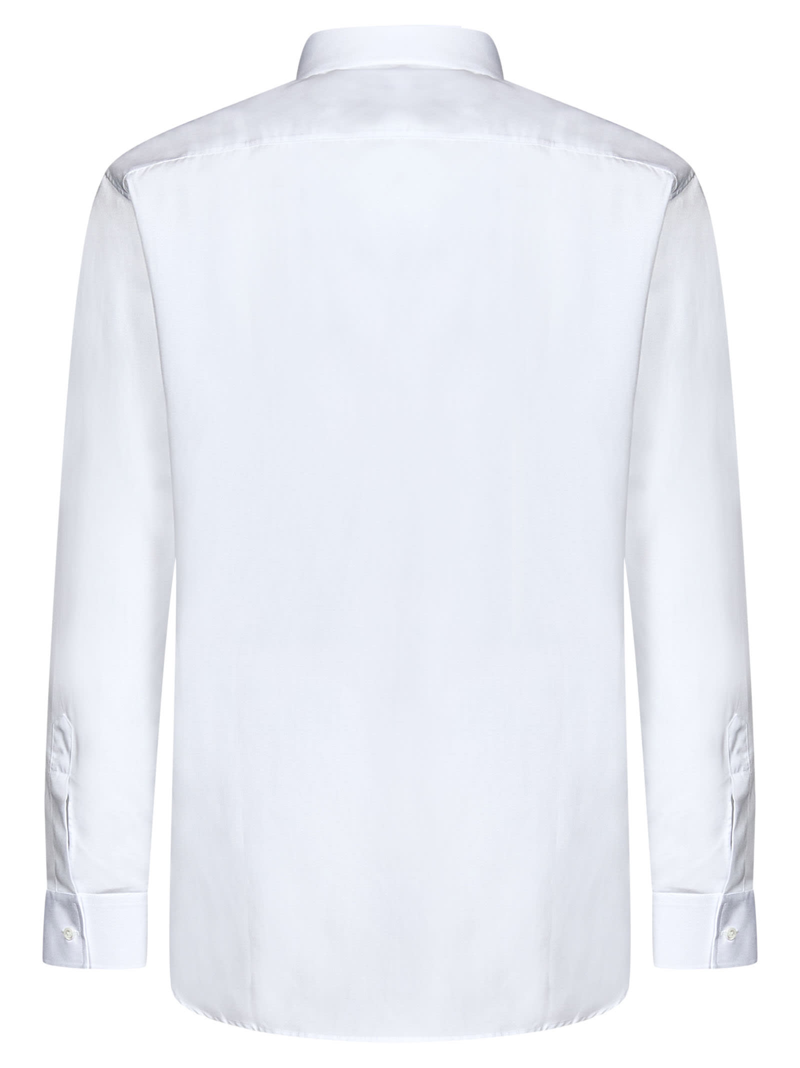 Shop Dsquared2 Tab Collar Relaxed Dan Shirt In White