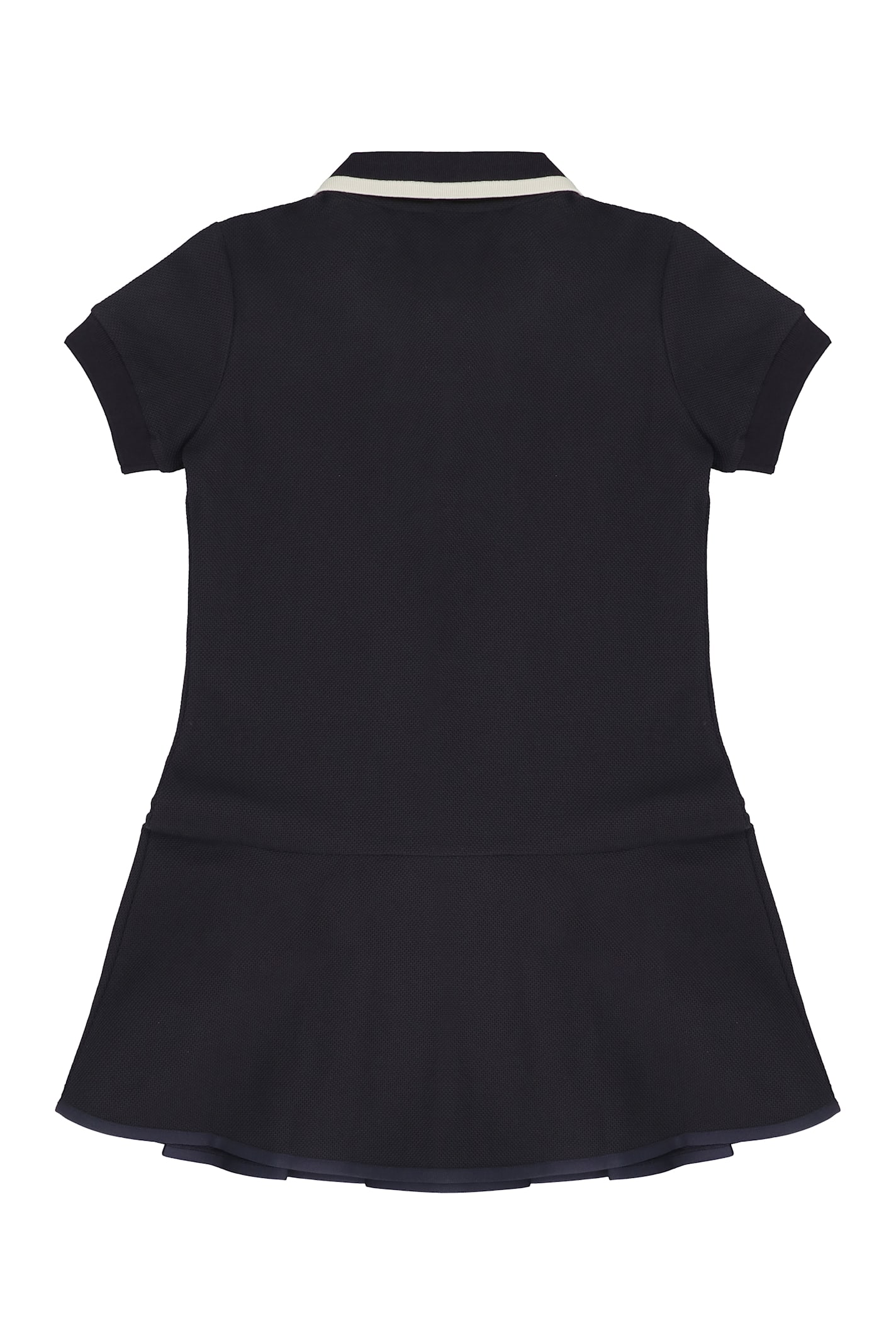 Moncler Logo Patch Polo Shirt Dress In Blue