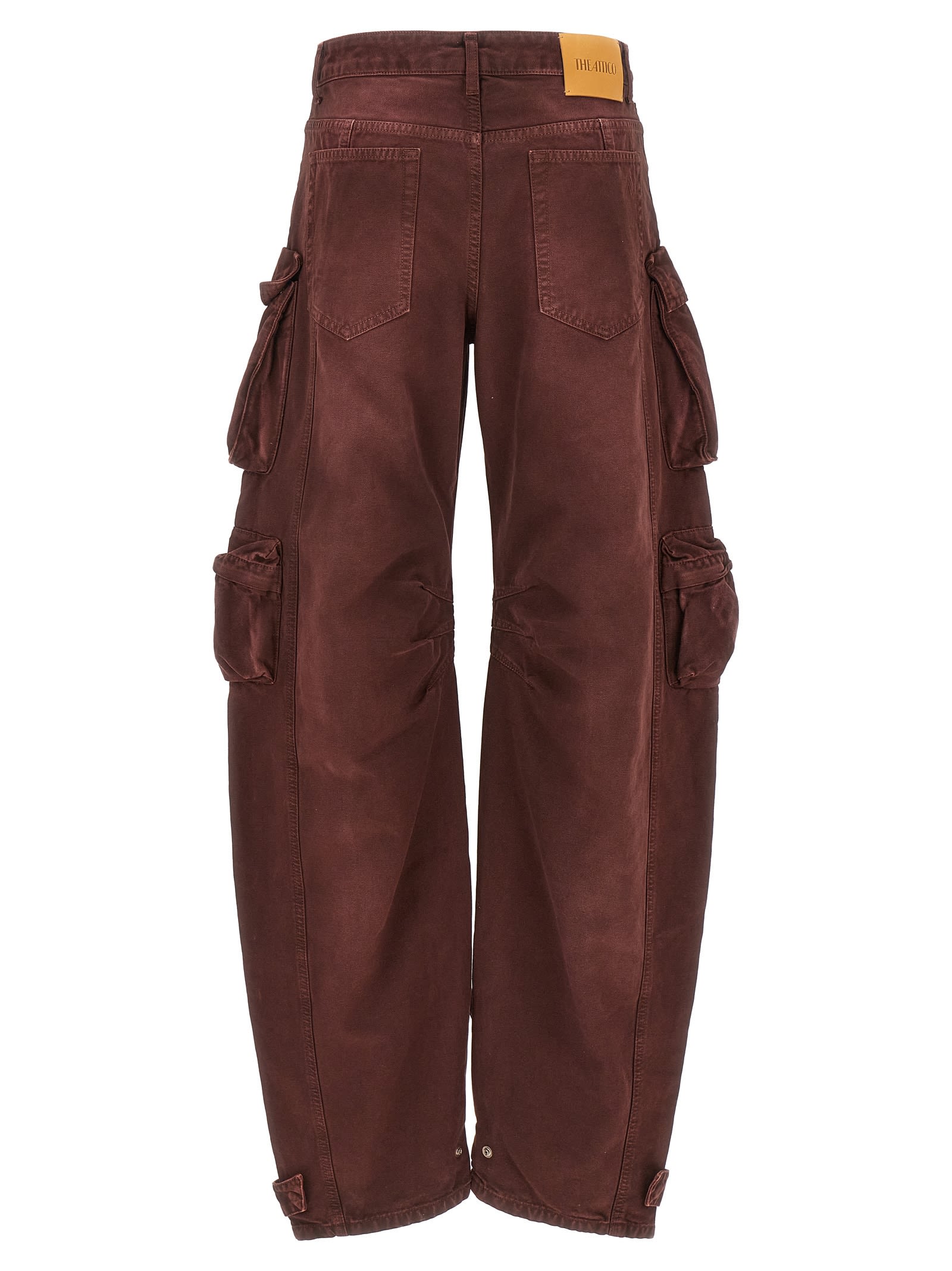 Shop Attico Fern Jeans In Bordeaux