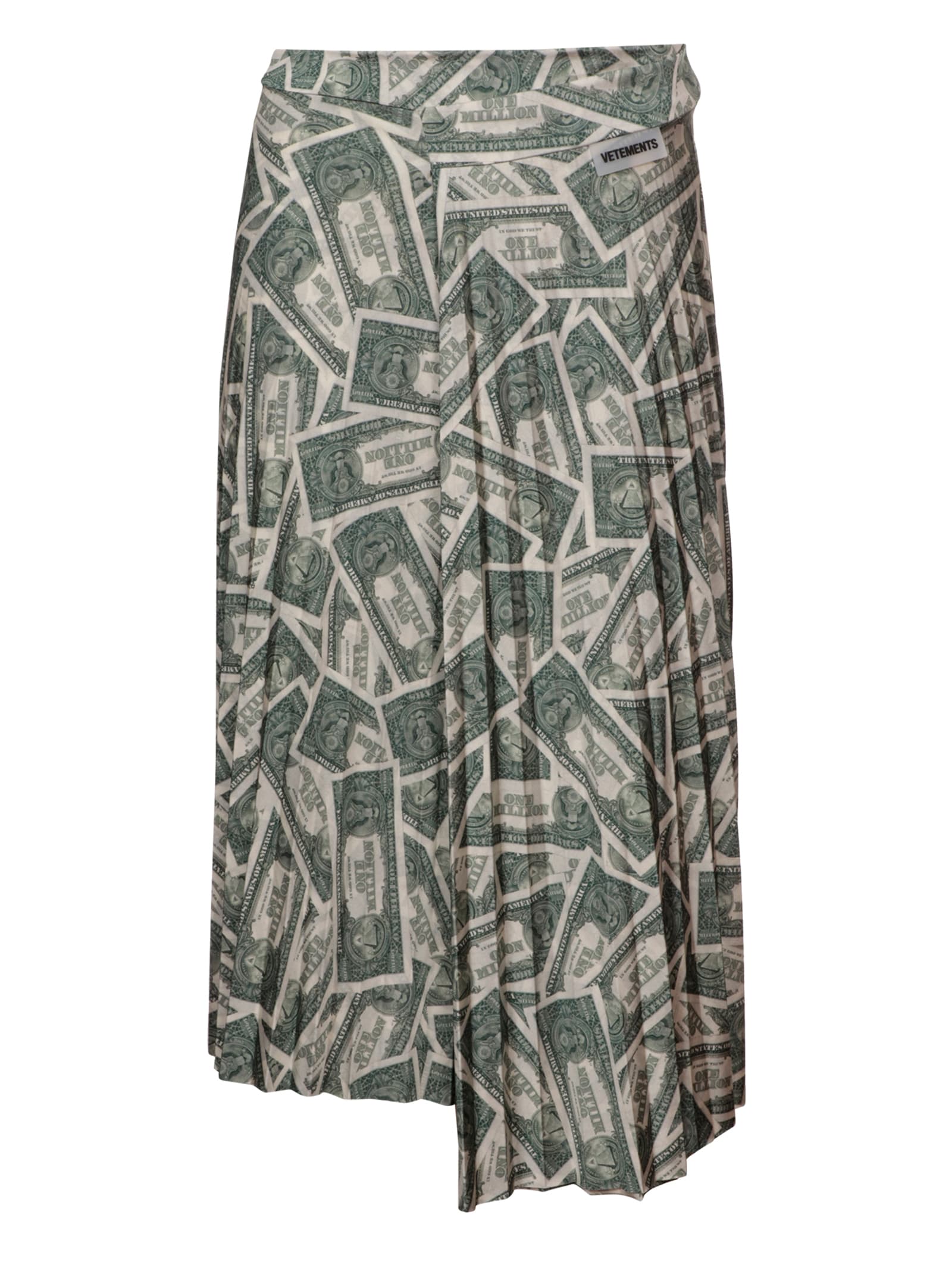VETEMENTS Million Dollar Folded Plisse Skirt