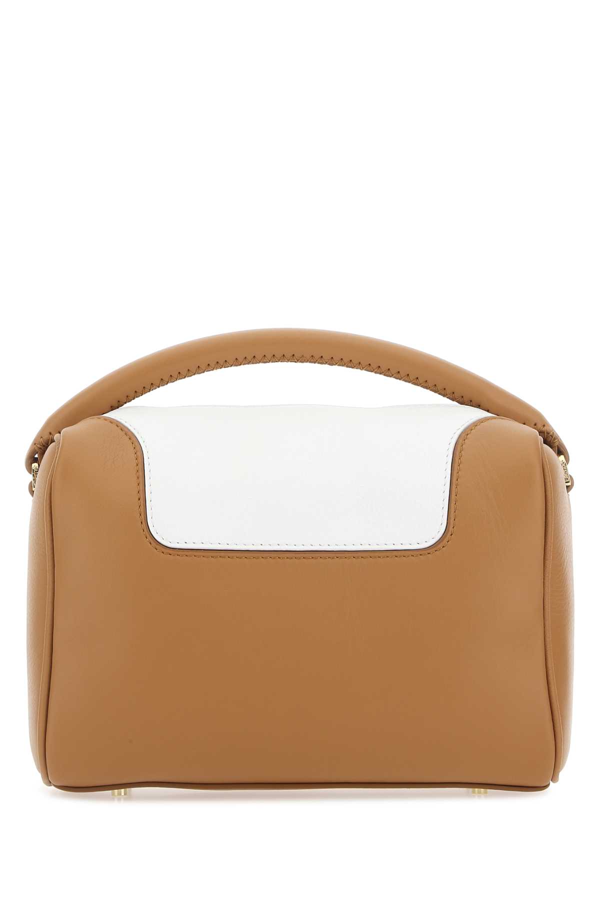 Two-tone Leather Treasure Handbag