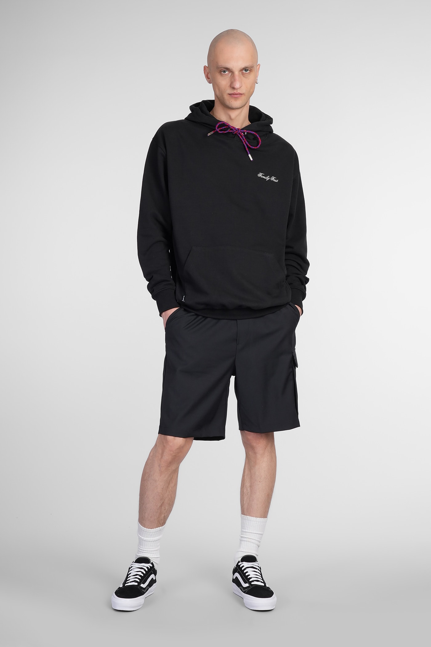 Family First Sweatshirt In Black Cotton In Black