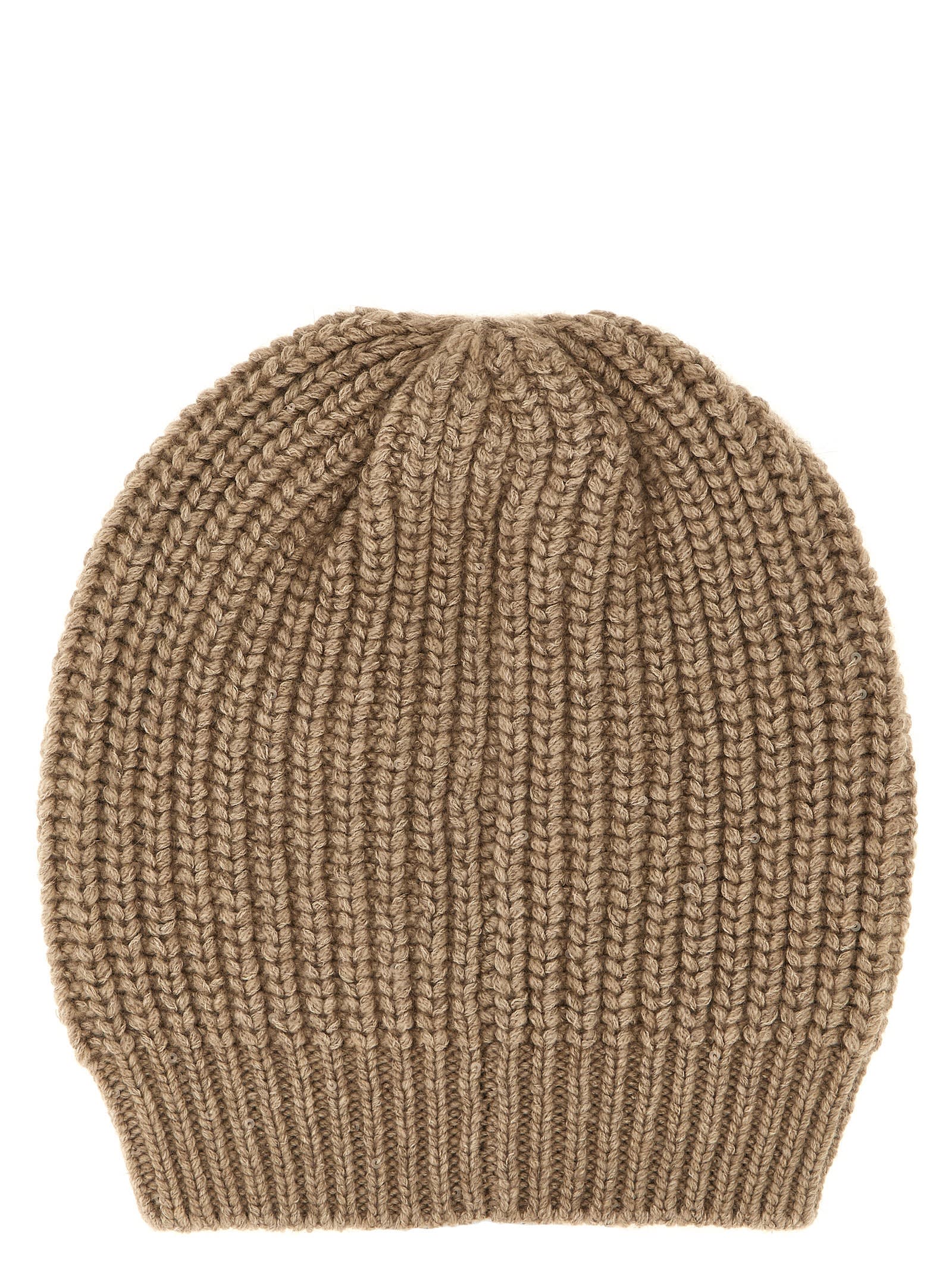 Brunello Cucinelli Diamante Cap In Brown