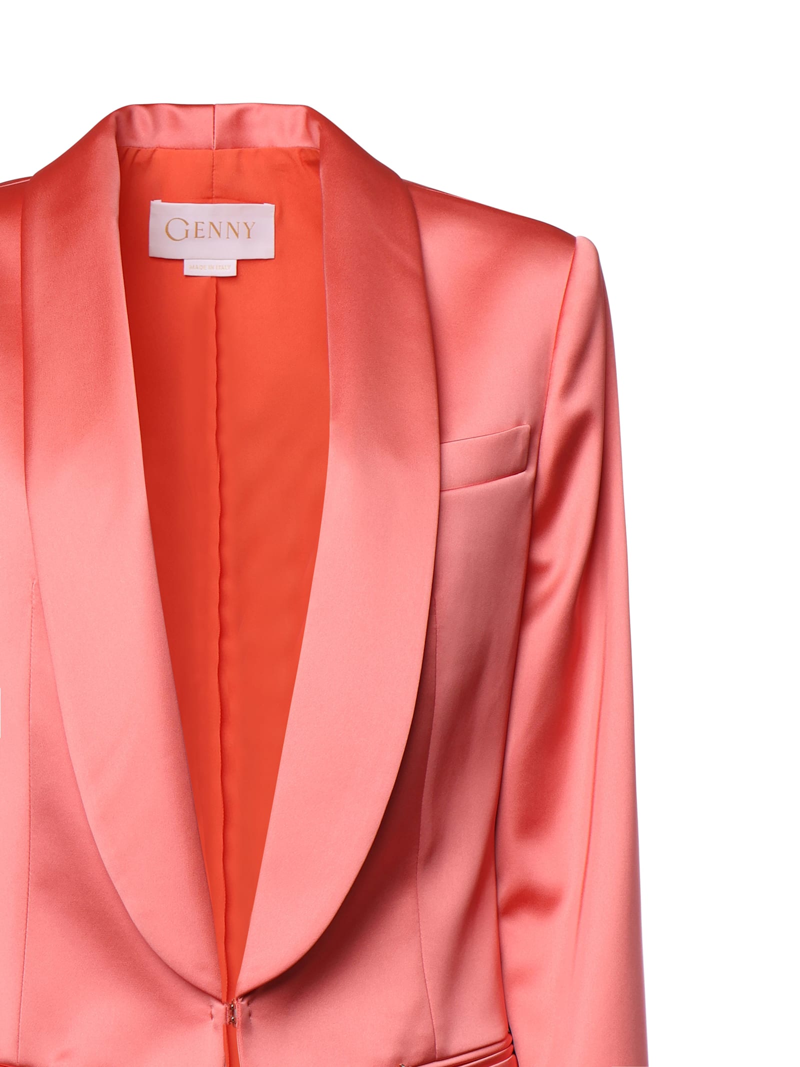 Shop Genny Dinner Jacket Collar Blazer In Pink