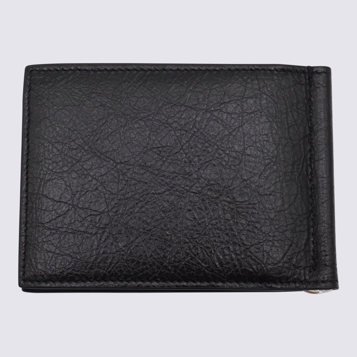 Shop Balenciaga Black Leather Wallet