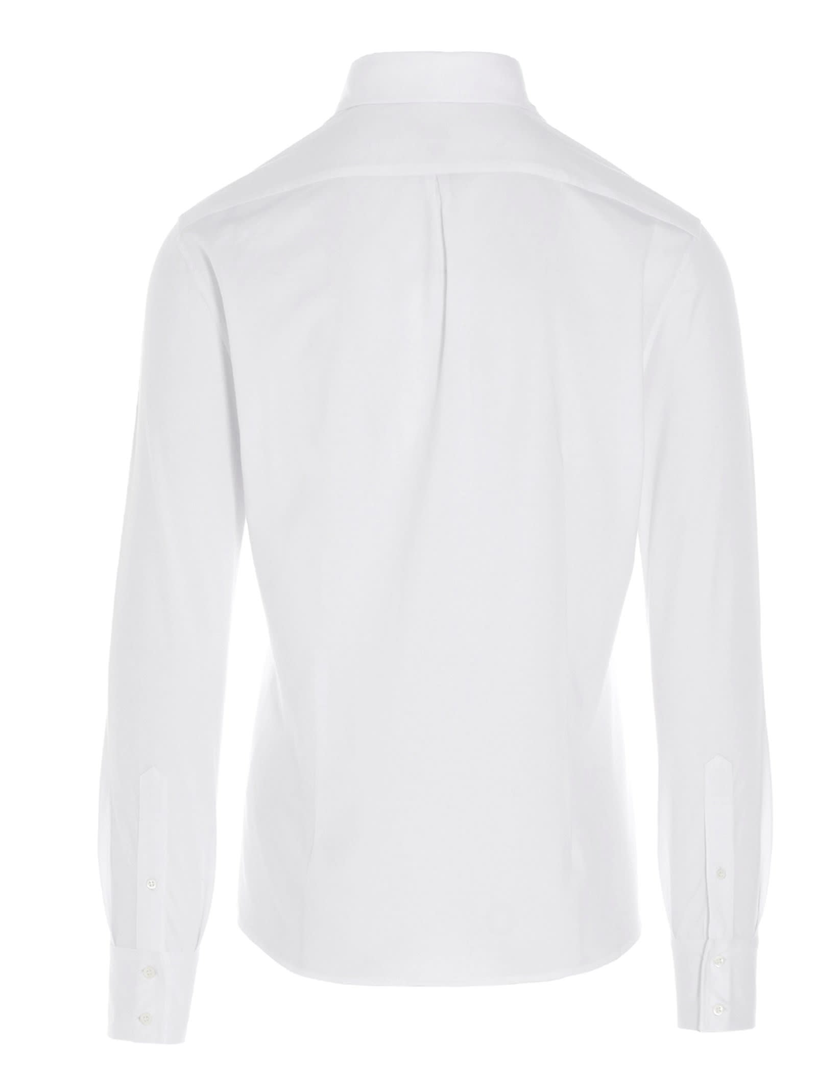 Shop Brunello Cucinelli Basic Cotton Shirt In White