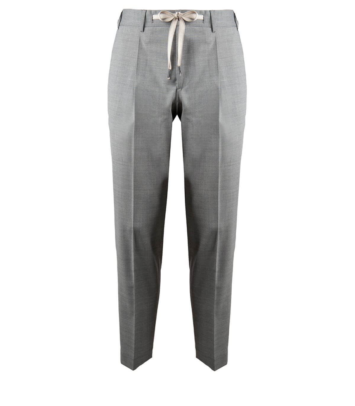 Santaniello Il Viaggiatore Grey Carrot Fit Trousers