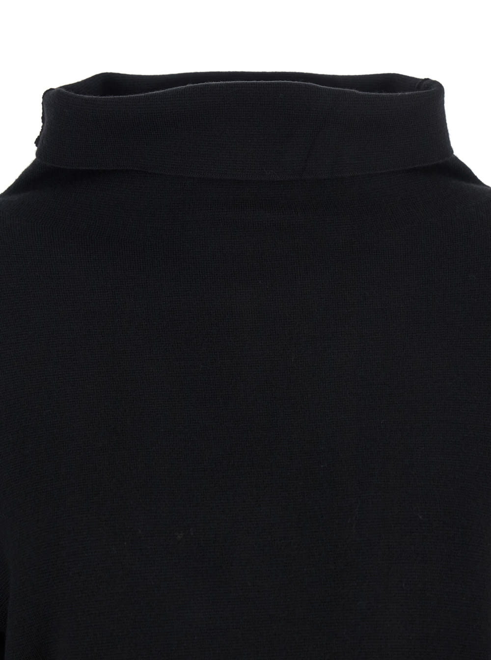 P.a.r.o.s.h Black Sweater With High Neck In Wool And Cashmere Woman In Black
