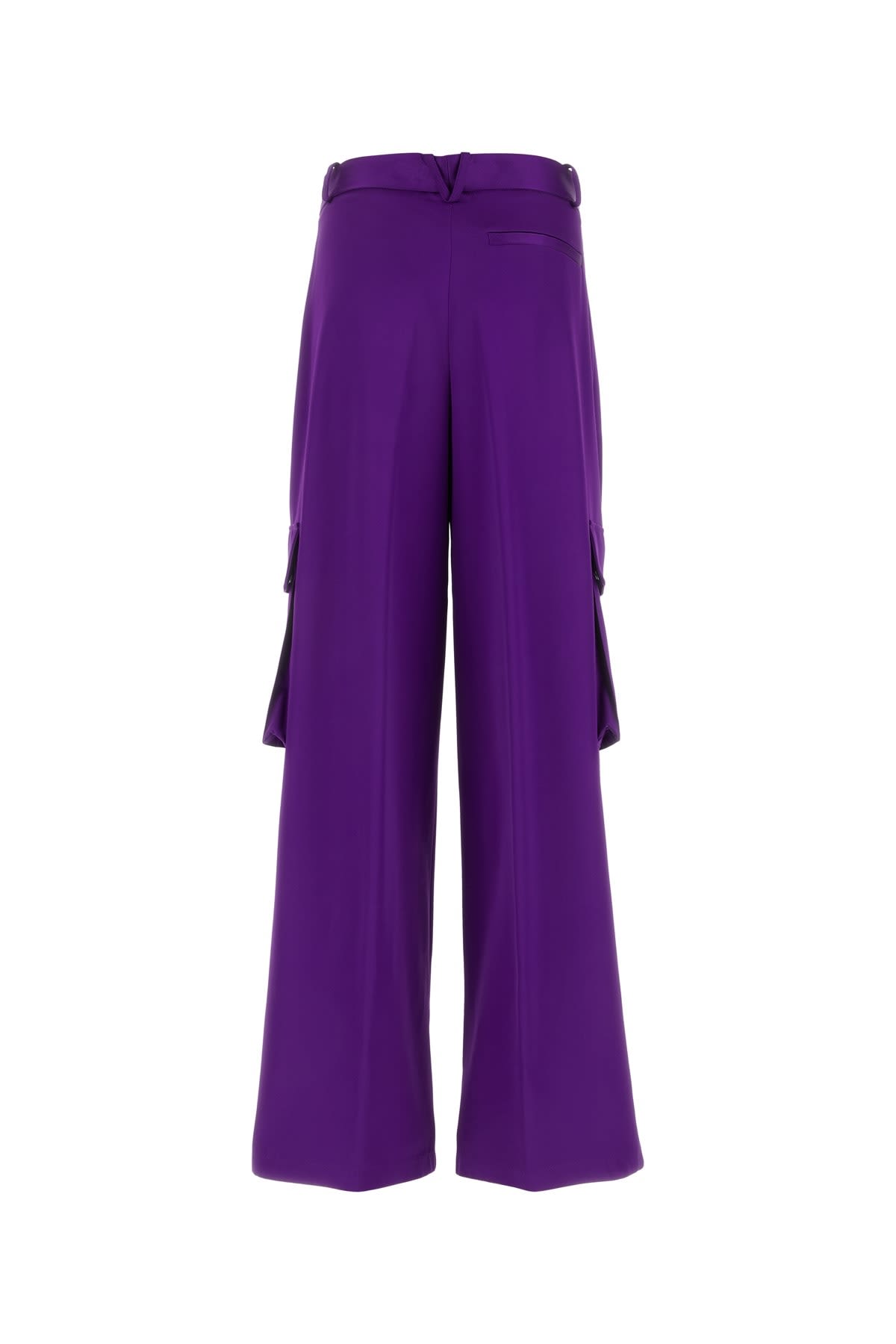 Shop Versace Pantalone In Brightdarkorchid