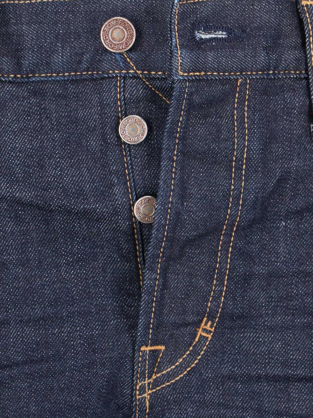 Tom Ford Contrast-stitching Straight-leg Jeans In Blue