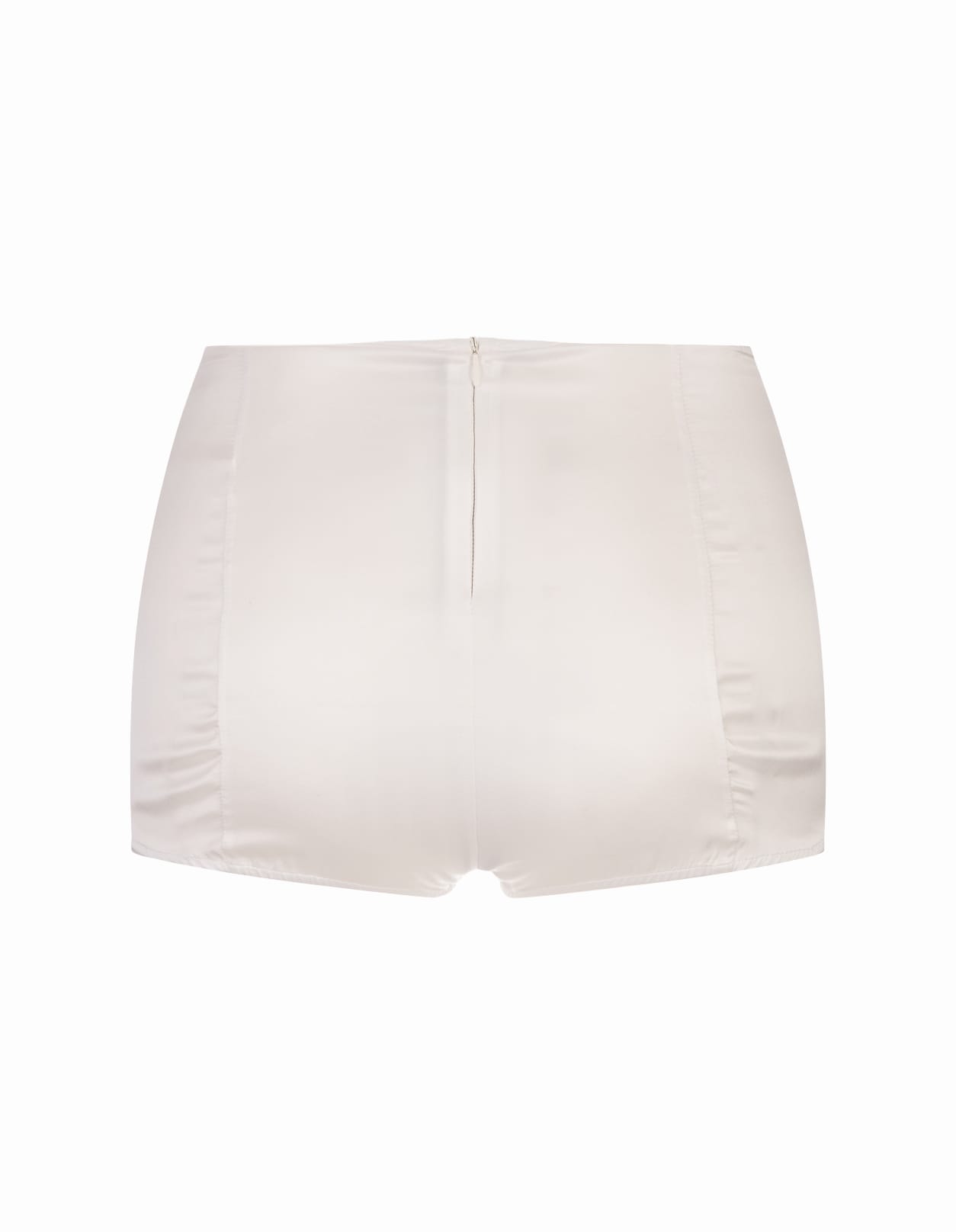 Shop Ermanno Scervino White Silk Lingerie-shorts