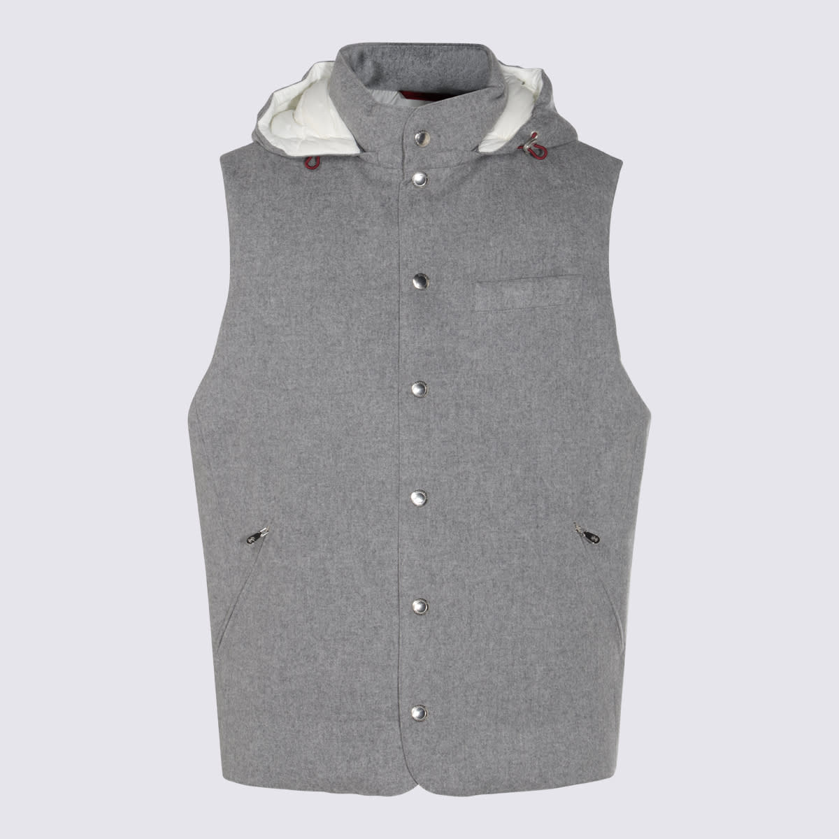 Grey Wool Down Jacket