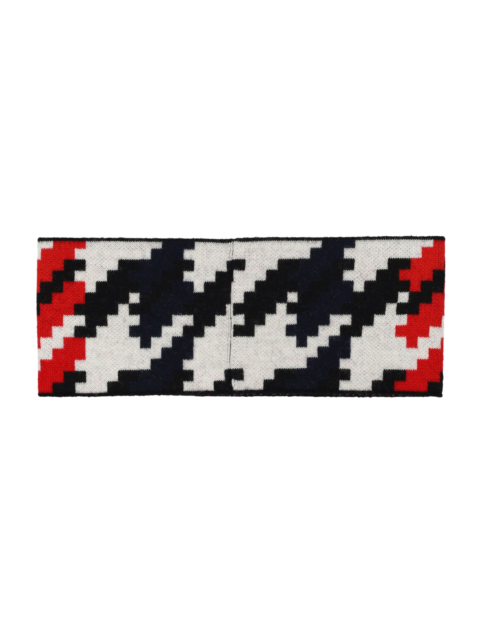 Shop Perfect Moment Wool Headband In Black/red/blue