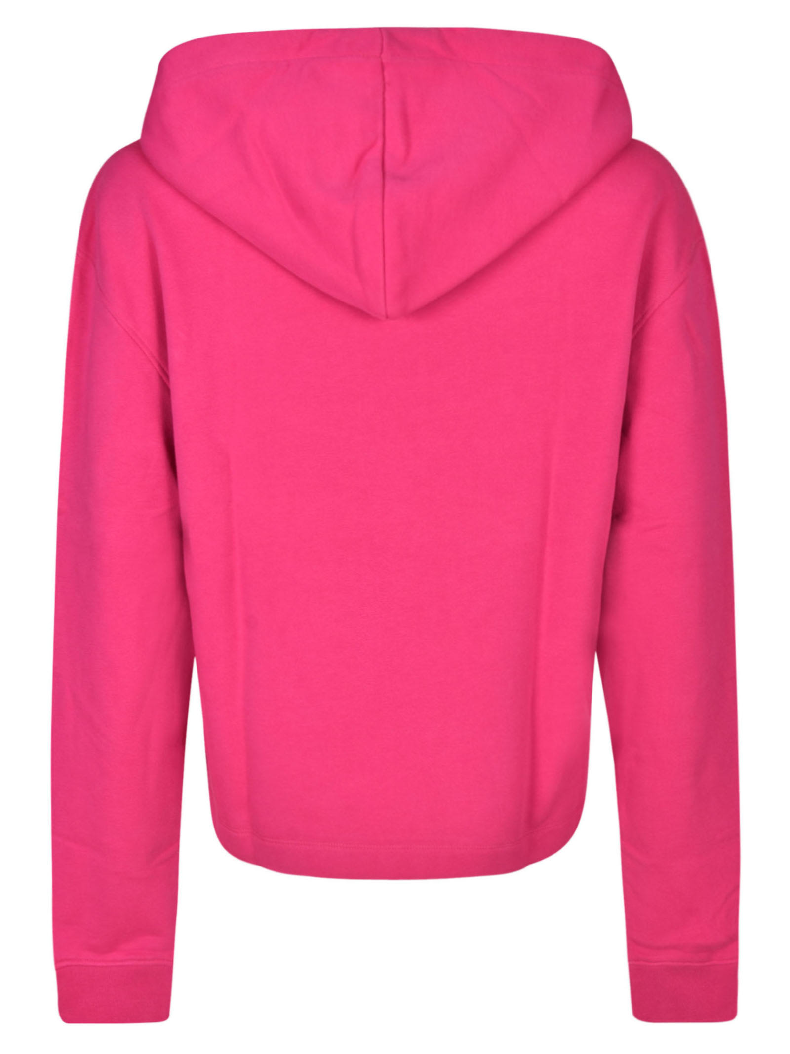 Shop Moschino Couture Hooded Sweatshirt In Purple