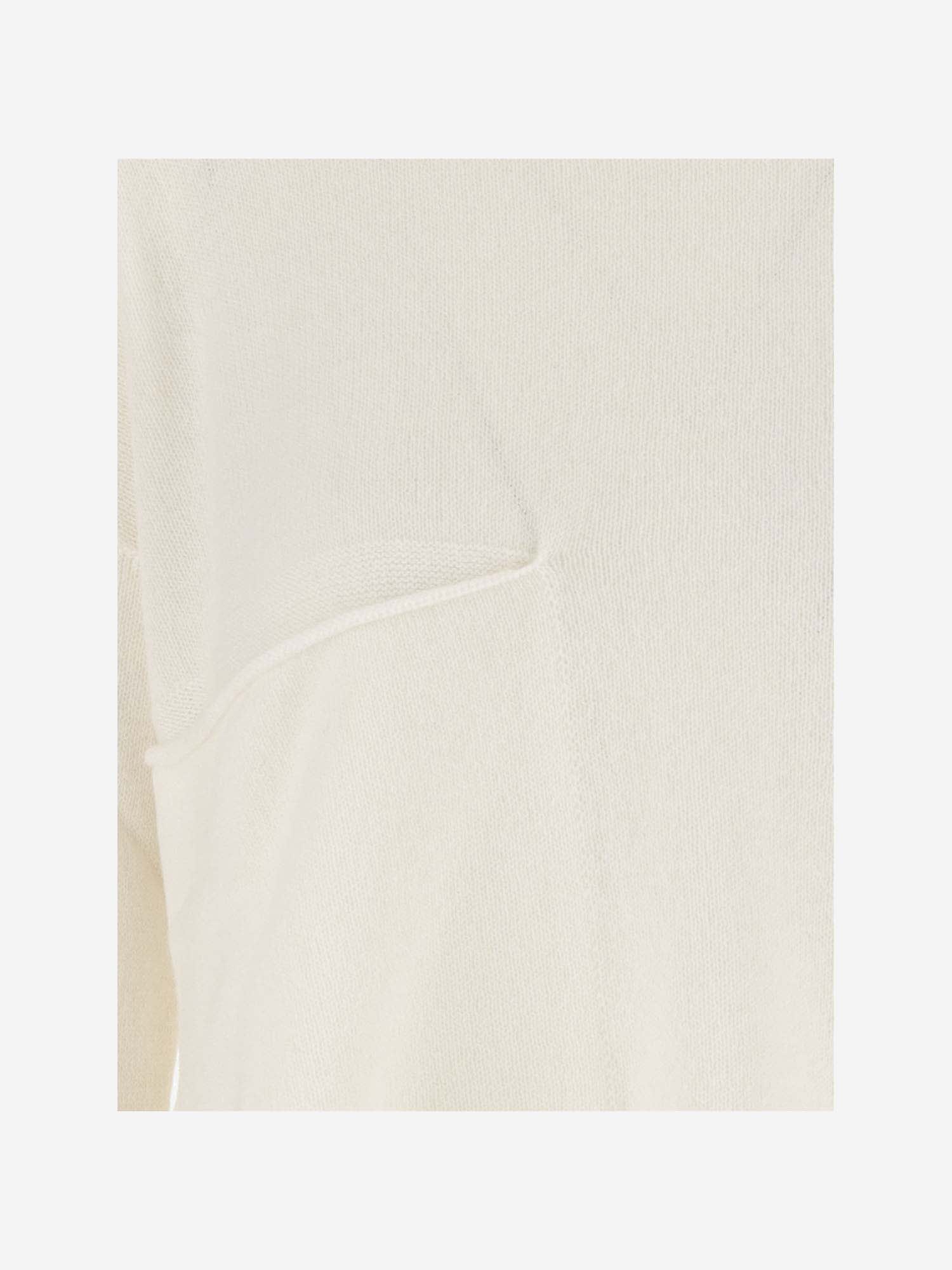 Shop Bruno Manetti Cashmere Pullover In Ivory