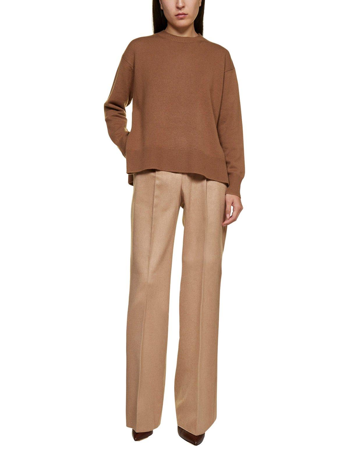 Shop 's Max Mara Crewneck Knit Jumper In Cammello