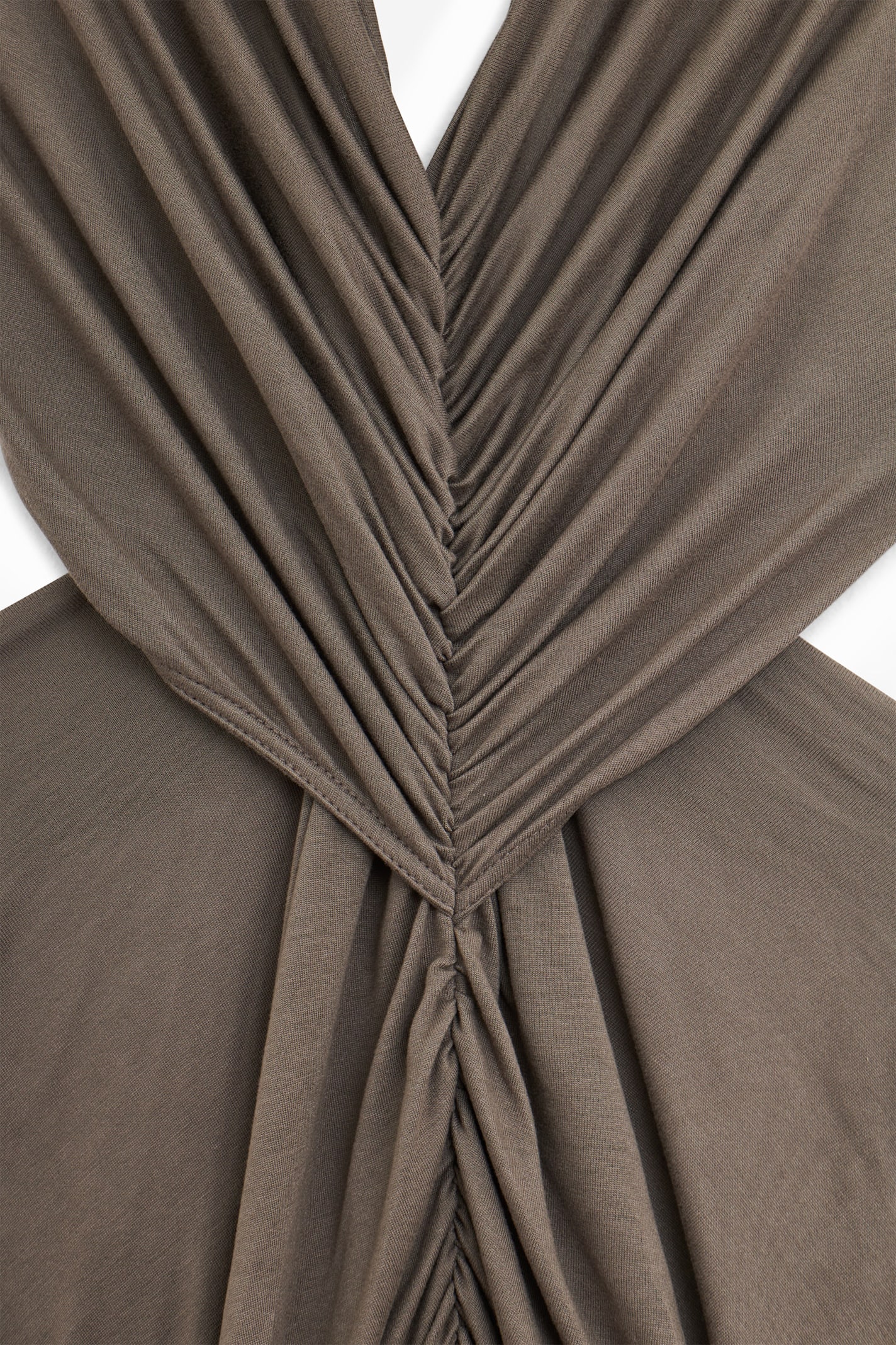 Rick Owens Poppy Gown Dress In Brown