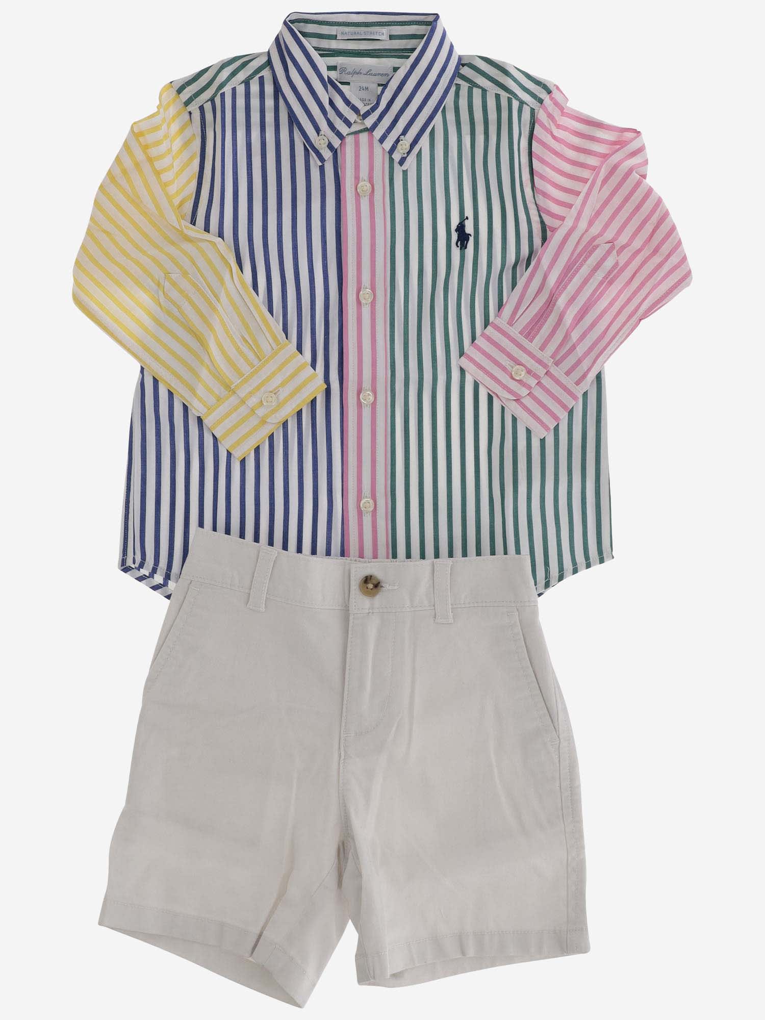 Polo Ralph Lauren Kids' Two-piece Outfit Set In Red