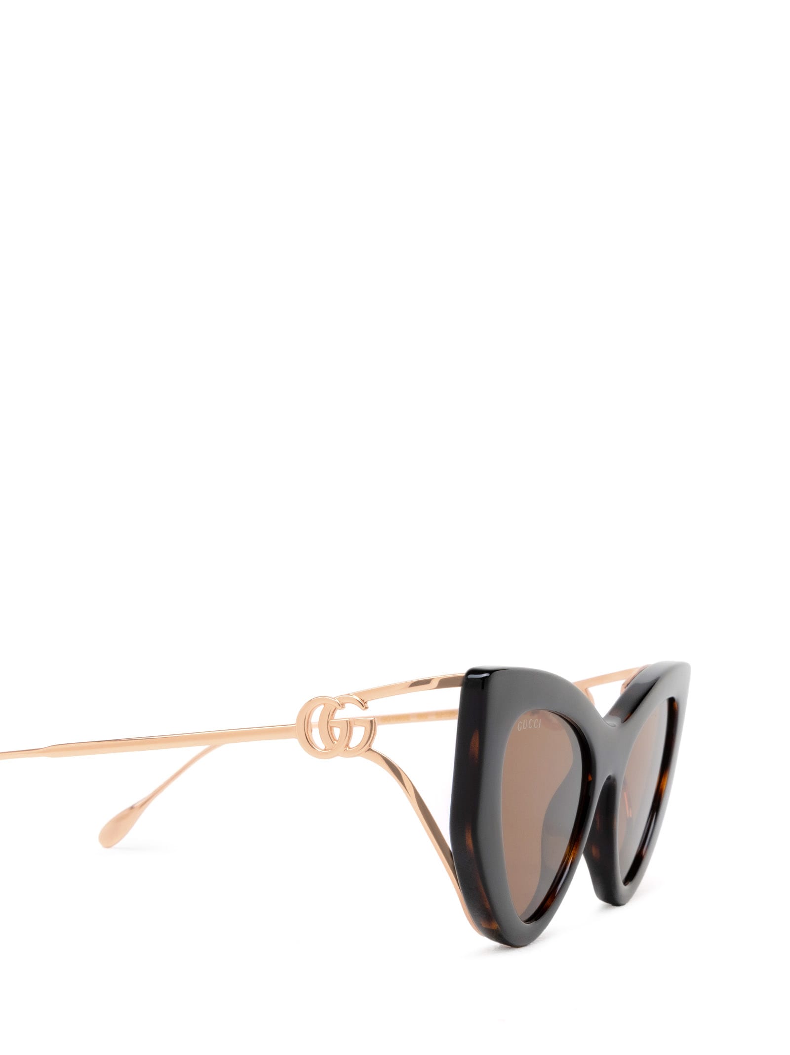 Shop Gucci Gg1565s Havana Sunglasses