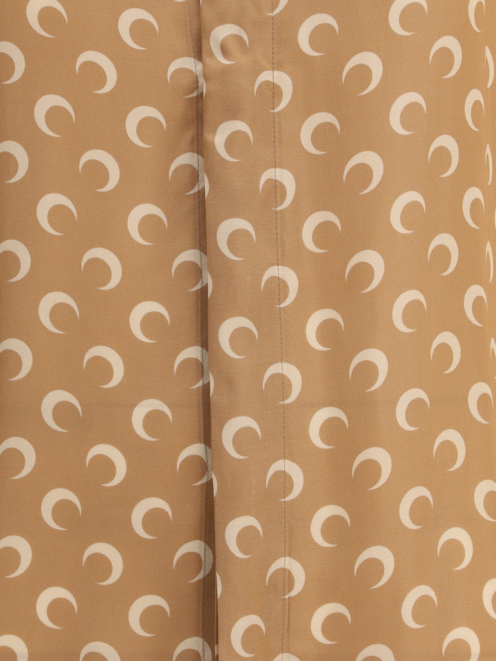 Marine Serre Moon Satin Button Down Shirt Clothing