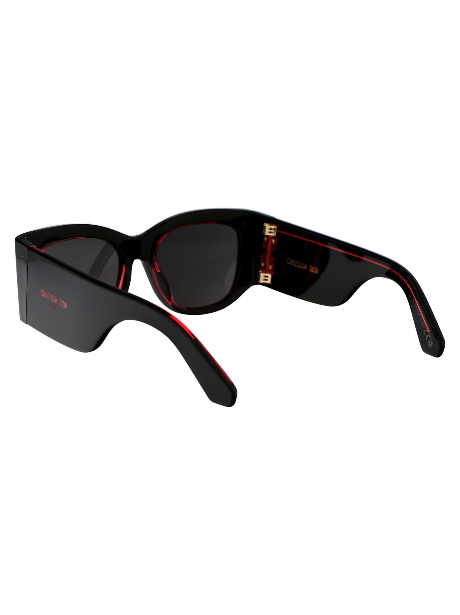 Shop Dior Nuit S1i Sunglasses In 16a0 Black/other / Smoke