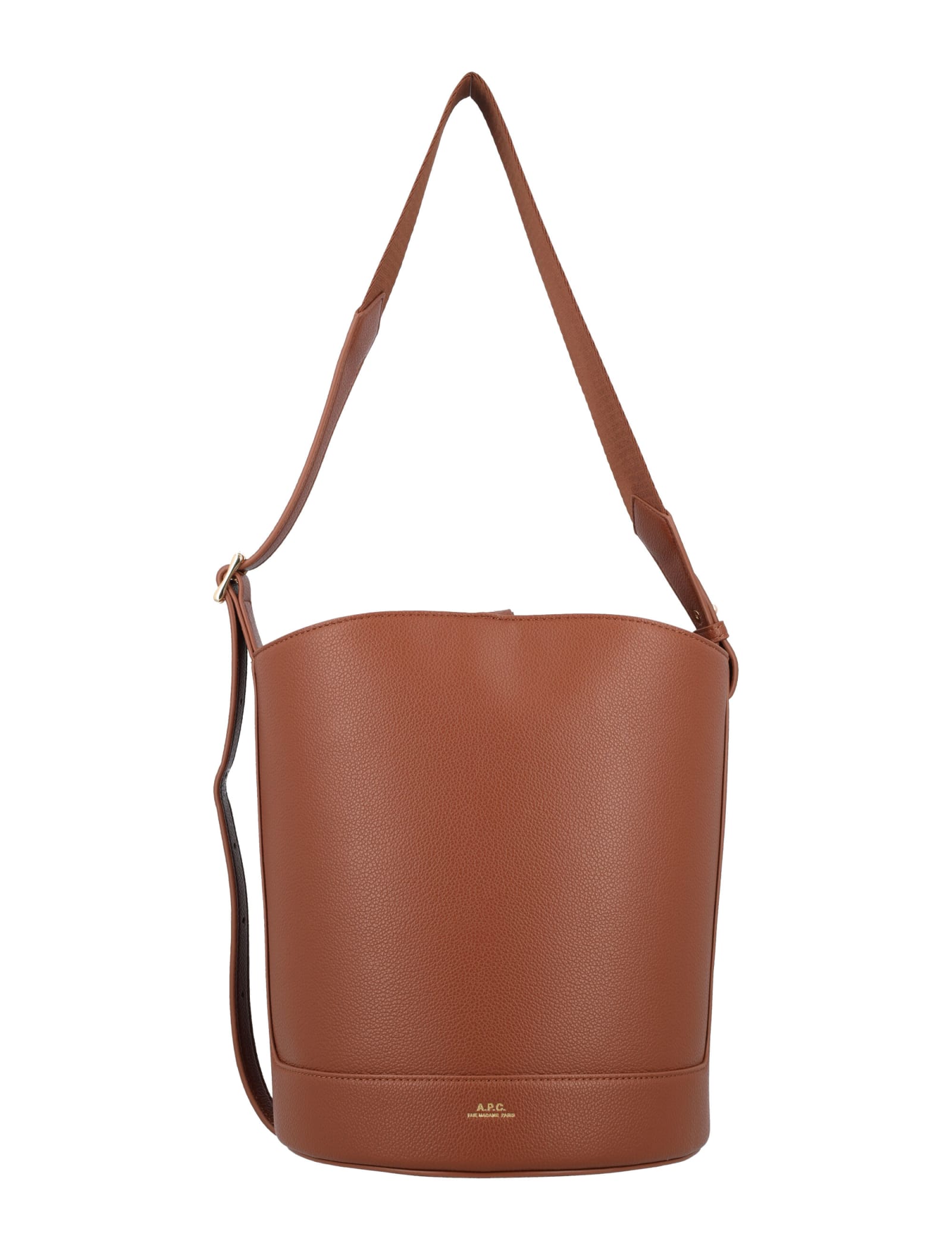 Shop Apc Ana Bucket Bag In Hazelnut